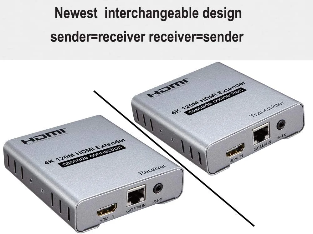 توبو توسعه دهنده HDMI 1080P تا 120 متر از طریق RJ45 بر روی TCP/IP Cat5e/6 فرستنده و گیرنده اترنت به همراه دو کابل HDMI 4K رایگان-(TD-437H-09) توبو توسعه دهنده HDMI 1080P تا 120 متر از طریق RJ45 بر روی TCP/IP Cat5e/6 فرستنده و گیرنده اترنت به همراه دو کابل HDMI 4K رایگان-(TD-437H-09)