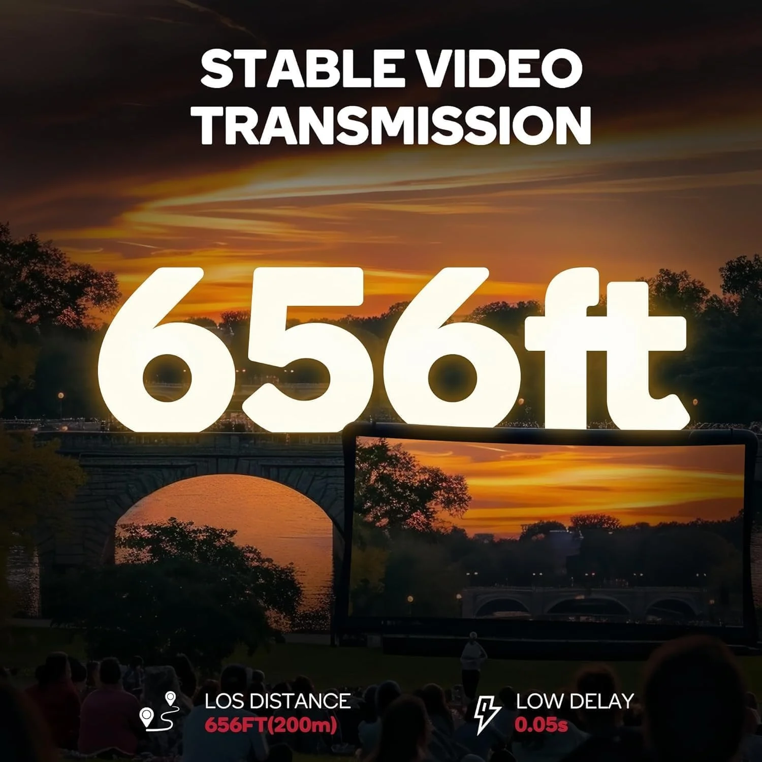 فرستنده HDMI بی سیم توبو 100 متری و 2 گیرنده، 2.4/5.8 گیگاهرتز، 350 فوت، اتصال آسان، توسعه 1080P برای تلویزیون های متعدد، توسعه دهنده برای لپ تاپ، کامپیوتر، HDTV/پروژکتور TD-1342H