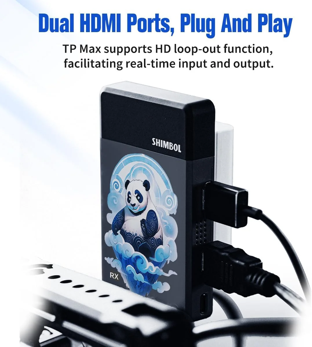 سیستم انتقال ویدئو بیسیم شیمبول TP Max فرستنده و گیرنده تصویر 5 گیگاهرتز 350 متری 1080P HD تاخیر 0.07 ثانیه پورتهای HDMI دوگانه بدنه آلیاژ آلومینیوم سیستم انتقال ویدئو بیسیم شیمبول TP Max فرستنده و گیرنده تصویر 5 گیگاهرتز 350 متری 1080P HD تاخیر 0.07 ثانیه پورتهای HDMI دوگانه بدنه آلیاژ آلومینیوم