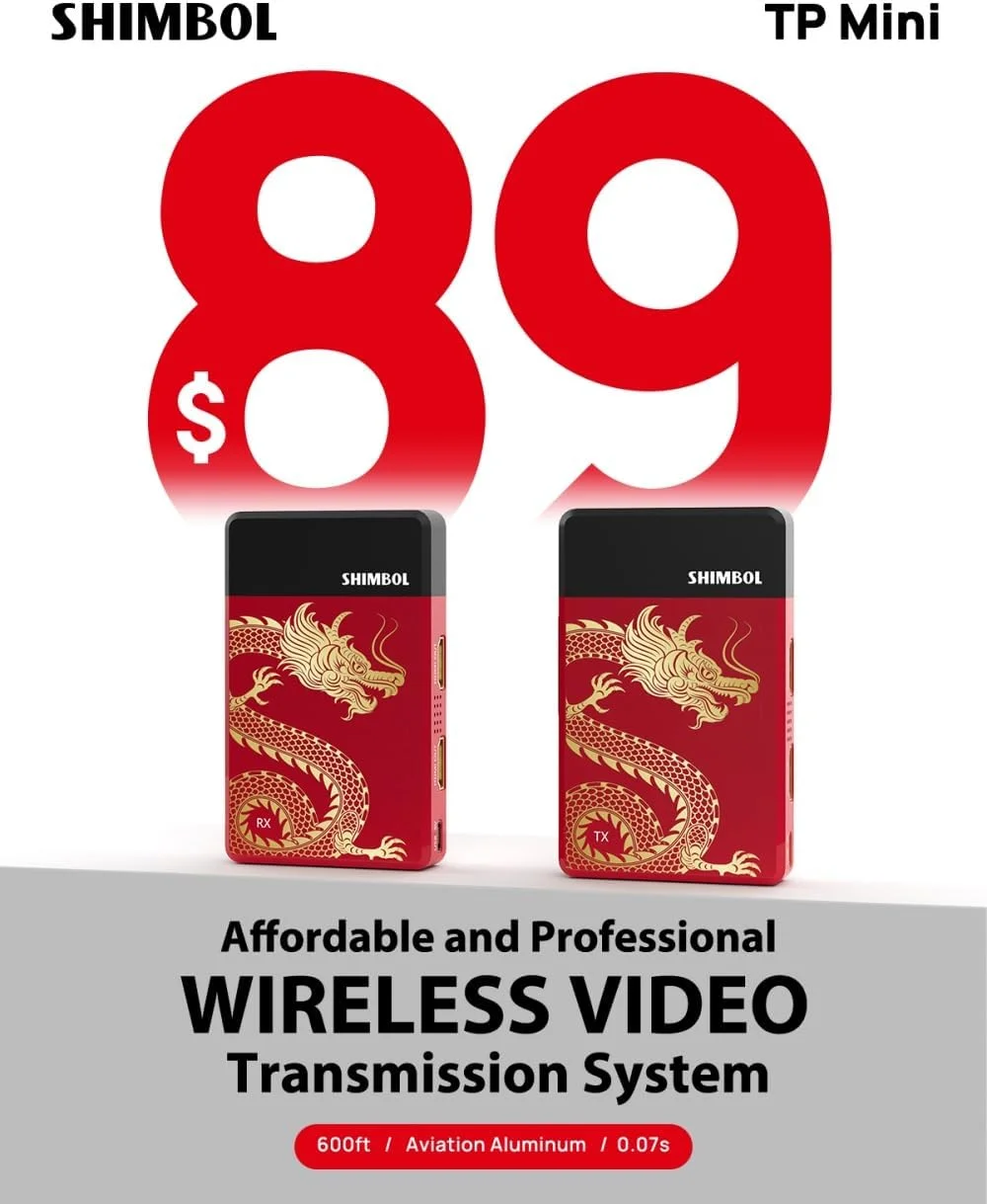 سیستم انتقال ویدیویی بی سیم Shimbol TP MINI 600ft 5G HDMI 1080P60 فرستنده گیرنده تاخیر کم 0.07 ثانیه طراحی خروجی HDMI حلقه ای اندازه جیبی سبک سیستم انتقال ویدیویی بی سیم Shimbol TP MINI 600ft 5G HDMI 1080P60 فرستنده گیرنده تاخیر کم 0.07 ثانیه طراحی خروجی HDMI حلقه ای اندازه جیبی سبک