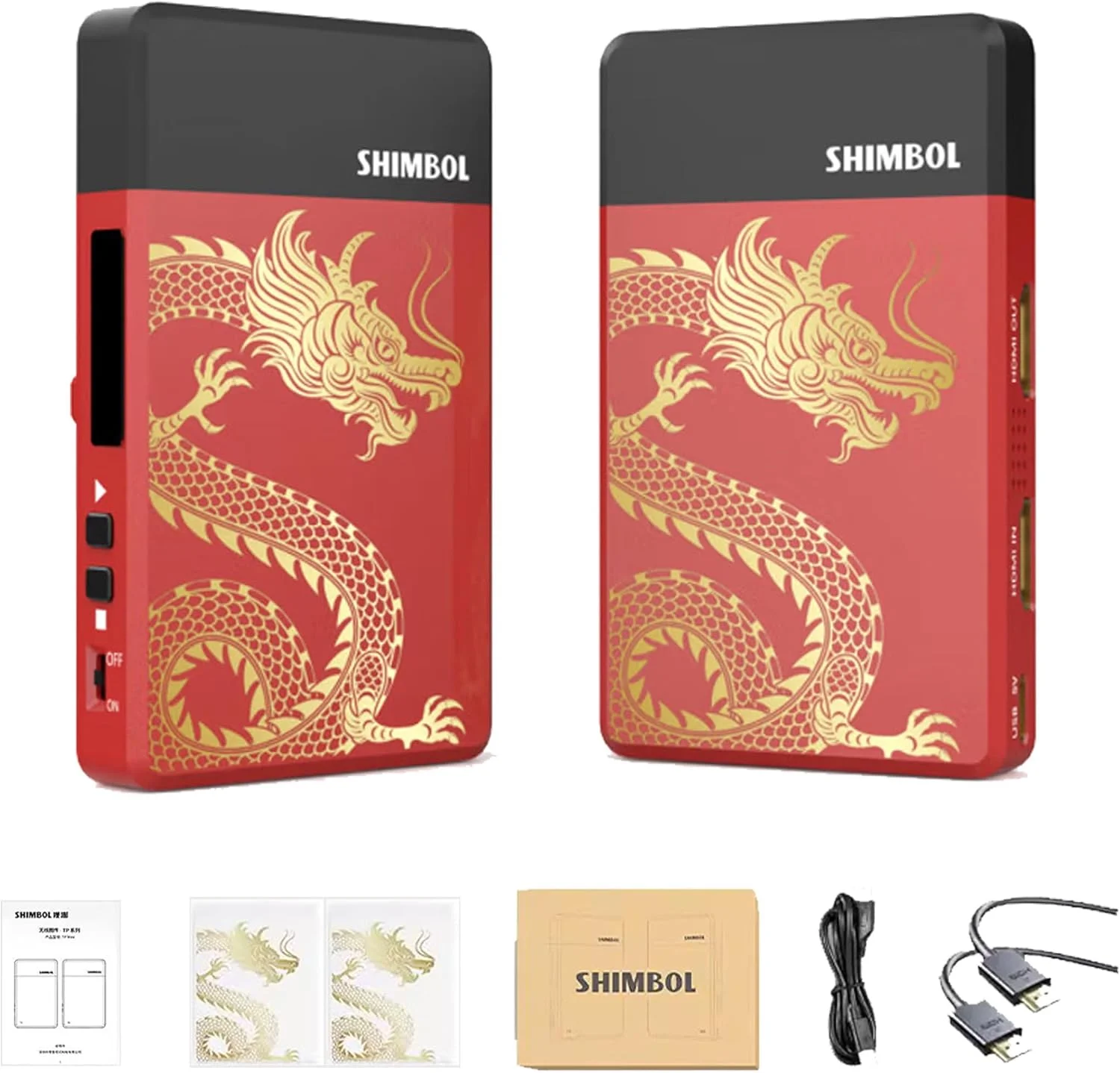 سیستم انتقال تصویر بیسیم شیمبول TP Mini، فرکانس 5 گیگاهرتز، برد 200 متر، کیفیت 1080P HD، تاخیر 0.07 ثانیه، ورودی/خروجی USB HDMI، فرستنده و گیرنده تصویر سیستم انتقال تصویر بیسیم شیمبول TP Mini، فرکانس 5 گیگاهرتز، برد 200 متر، کیفیت 1080P HD، تاخیر 0.07 ثانیه، ورودی/خروجی USB HDMI، فرستنده و گیرنده تصویر