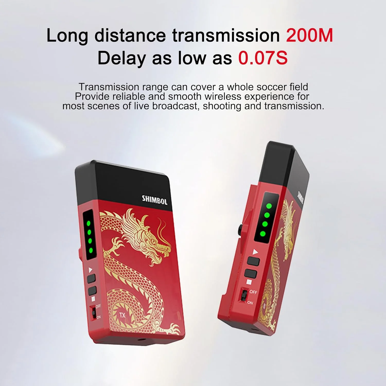 سیستم انتقال تصویر بیسیم شیمبول TP Mini، فرکانس 5 گیگاهرتز، برد 200 متر، کیفیت 1080P HD، تاخیر 0.07 ثانیه، ورودی/خروجی USB HDMI، فرستنده و گیرنده تصویر سیستم انتقال تصویر بیسیم شیمبول TP Mini، فرکانس 5 گیگاهرتز، برد 200 متر، کیفیت 1080P HD، تاخیر 0.07 ثانیه، ورودی/خروجی USB HDMI، فرستنده و گیرنده تصویر