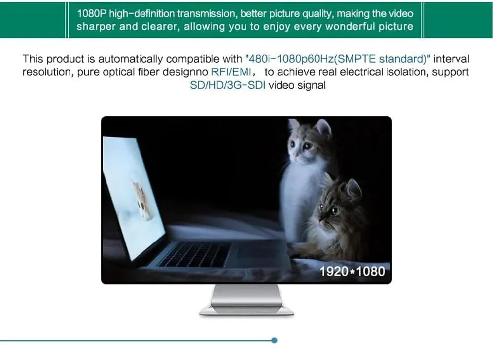 فرستنده و گیرنده ویدئویی 3G SDI از طریق فیبر نوری، توسعه دهنده SD/HD SDI 200m 500m به LC، گیرنده مبدل فیبر تک حالته تا 10 کیلومتر فرستنده و گیرنده ویدئویی 3G SDI از طریق فیبر نوری، توسعه دهنده SD/HD SDI 200m 500m به LC، گیرنده مبدل فیبر تک حالته تا 10 کیلومتر