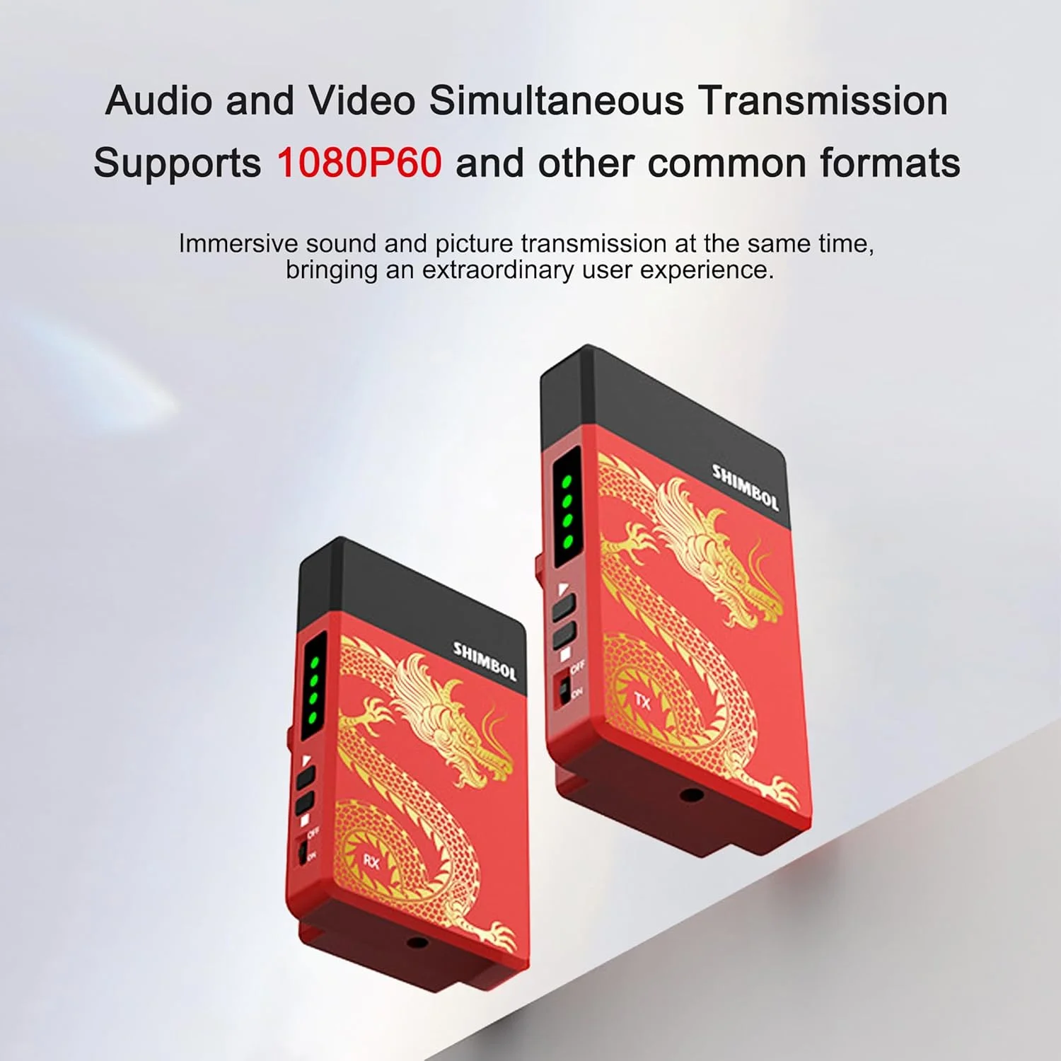 سیستم انتقال تصویر بیسیم شیمبول TP Mini، فرکانس 5 گیگاهرتز، برد 200 متر، کیفیت 1080P HD، تاخیر 0.07 ثانیه، ورودی/خروجی USB HDMI، فرستنده و گیرنده تصویر سیستم انتقال تصویر بیسیم شیمبول TP Mini، فرکانس 5 گیگاهرتز، برد 200 متر، کیفیت 1080P HD، تاخیر 0.07 ثانیه، ورودی/خروجی USB HDMI، فرستنده و گیرنده تصویر