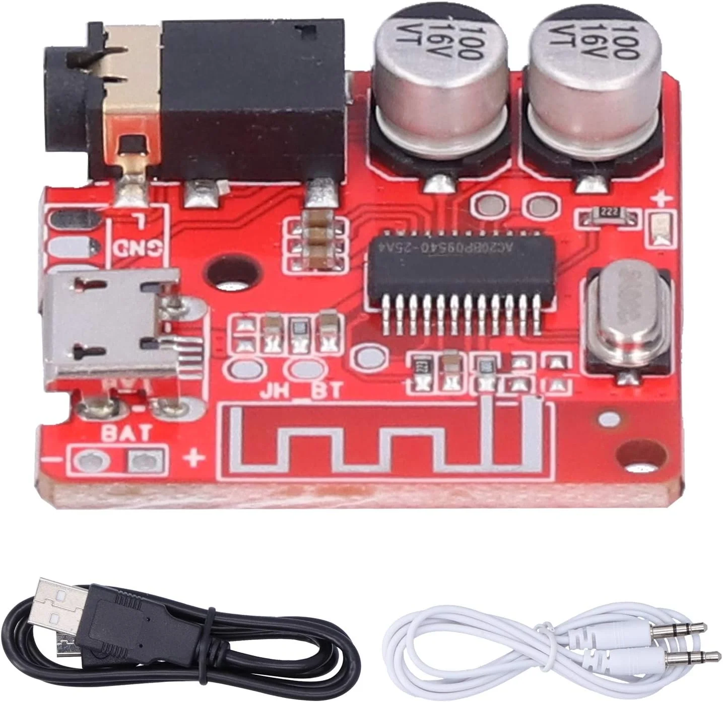 برد گیرنده صوتی بلوتوث 4.1 MP3 با رابط صوتی استریو 3.5 میلی متری، ماژول صدای استریو بی سیم رمزگشای بدون افت کیفیت برای پخش موسیقی برد گیرنده صوتی بلوتوث 4.1 MP3 با رابط صوتی استریو 3.5 میلی متری، ماژول صدای استریو بی سیم رمزگشای بدون افت کیفیت برای پخش موسیقی