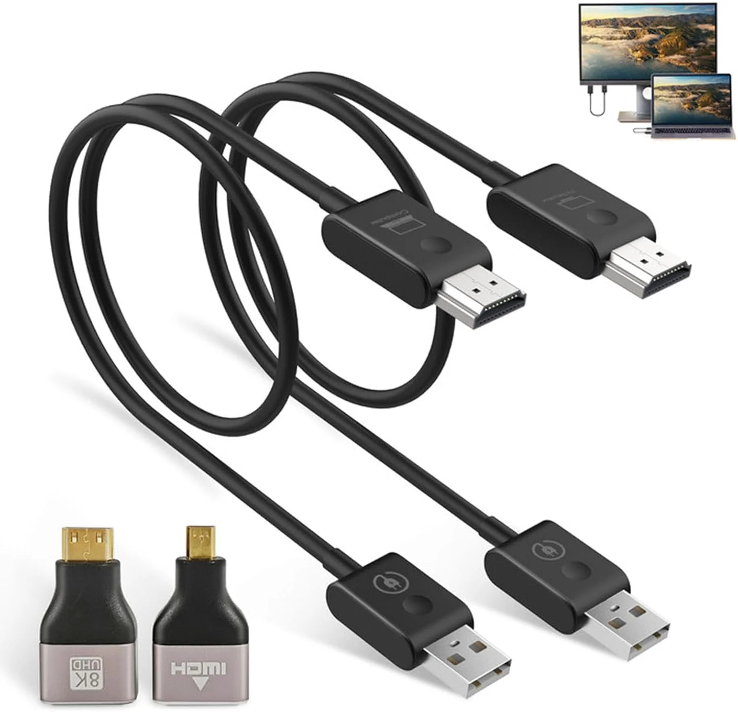 فرستنده و گیرنده HDMI بی سیم Moman CS6، انتقال دهنده و گیرنده بی سیم HDMI 1080P تا 20 متر، 5G برای لپ تاپ، کامپیوتر، تلویزیون، دوربین و پروژکتور برای پخش ویدئو فرستنده و گیرنده HDMI بی سیم Moman CS6، انتقال دهنده و گیرنده بی سیم HDMI 1080P تا 20 متر، 5G برای لپ تاپ، کامپیوتر، تلویزیون، دوربین و پروژکتور برای پخش ویدئو
