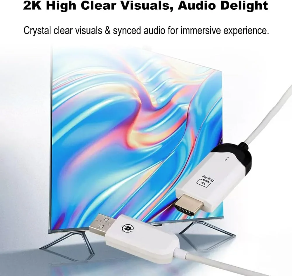 فرستنده و گیرنده بی سیم HDMI موریلیان، استریم نقطه به نقطه 5G، برد 30 متری، اتصال آسان، کیفیت تصویر 2K Full High Clear، همگام سازی صدا و تصویر، انتقال تصویر