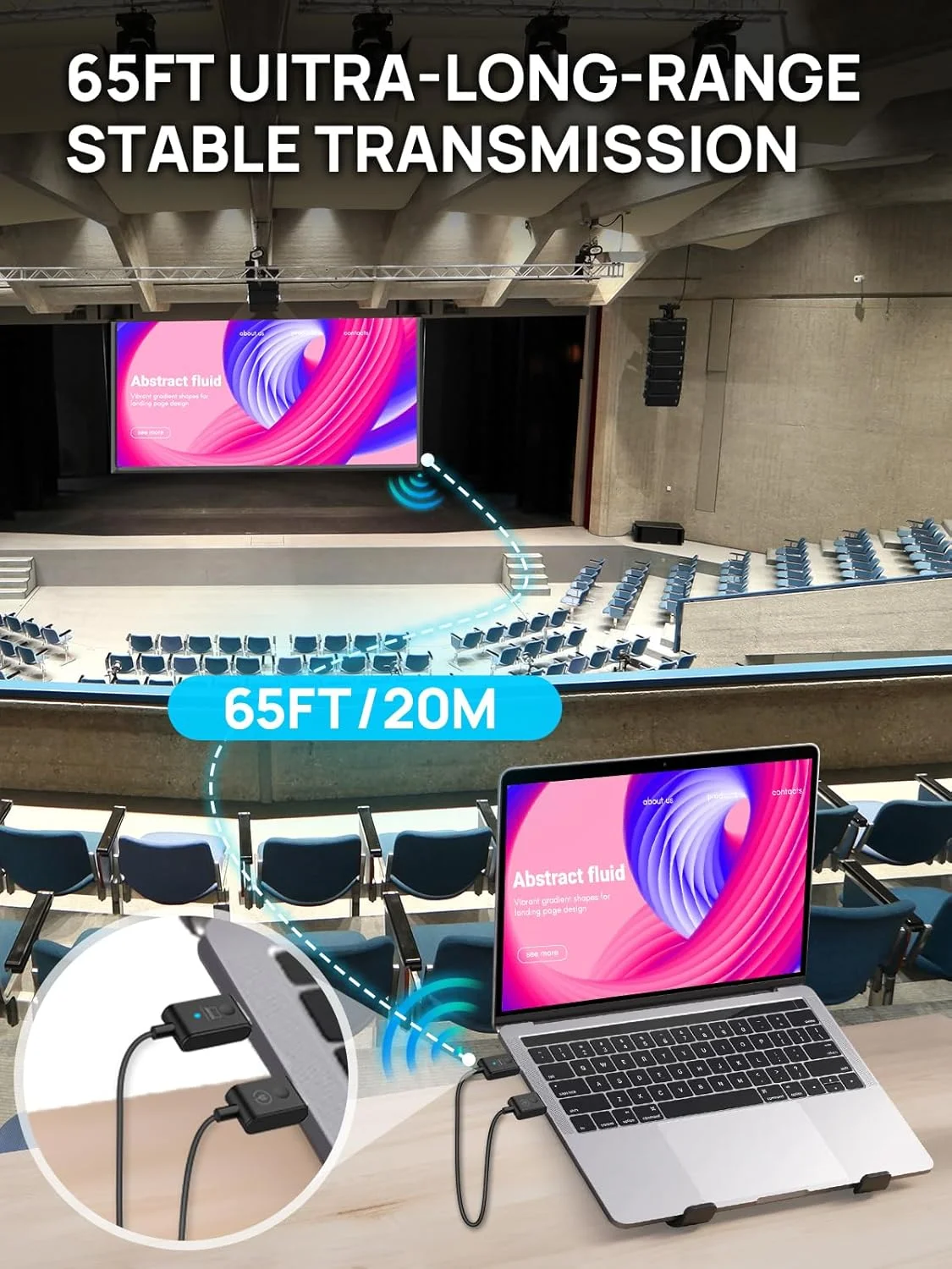 فرستنده و گیرنده HDMI بی سیم Moman CS6، انتقال دهنده و گیرنده بی سیم HDMI 1080P تا 20 متر، 5G برای لپ تاپ، کامپیوتر، تلویزیون، دوربین و پروژکتور برای پخش ویدئو فرستنده و گیرنده HDMI بی سیم Moman CS6، انتقال دهنده و گیرنده بی سیم HDMI 1080P تا 20 متر، 5G برای لپ تاپ، کامپیوتر، تلویزیون، دوربین و پروژکتور برای پخش ویدئو