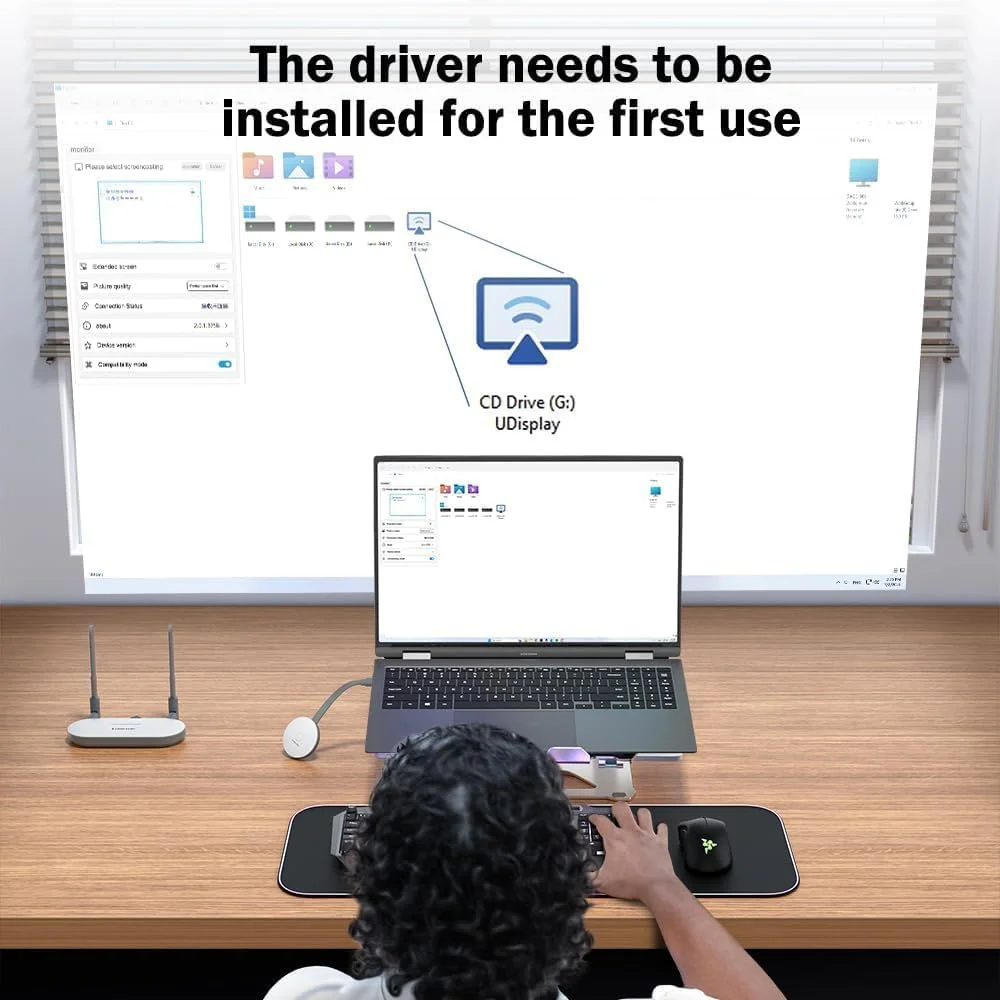 فرستنده و گیرنده HDMI بی سیم NALACAL، نمایشگر دوگانه 5G HDMI + VGA با برد 50 متر، برای پخش صدا و تصویر از رایانه شخصی/لپ تاپ به مانیتور، پروژکتور، تلویزیون، آداپتور Plug and Play برای دوربین فرستنده و گیرنده HDMI بی سیم NALACAL، نمایشگر دوگانه 5G HDMI + VGA با برد 50 متر، برای پخش صدا و تصویر از رایانه شخصی/لپ تاپ به مانیتور، پروژکتور، تلویزیون، آداپتور Plug and Play برای دوربین