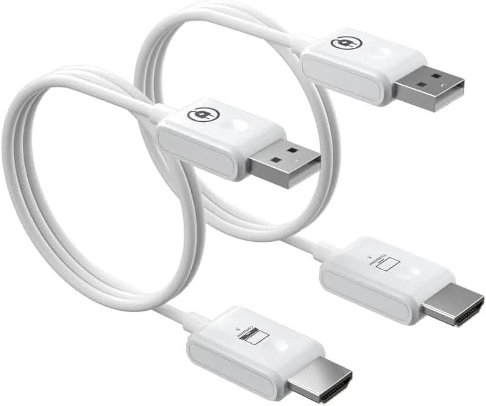 فرستنده و گیرنده HDMI بی سیم MICROWARE، توسعه دهنده HDMI بی سیم 1080P@60Hz با برد 50 متر، Plug&Play، Mirror/Extend، پروژکتور صوتی تصویری برای دسکتاپ، کامپیوتر، تی وی باکس، PS4/5 به تلویزیون/پروژکتور/مانیتور فرستنده و گیرنده HDMI بی سیم MICROWARE، توسعه دهنده HDMI بی سیم 1080P@60Hz با برد 50 متر، Plug&Play، Mirror/Extend، پروژکتور صوتی تصویری برای دسکتاپ، کامپیوتر، تی وی باکس، PS4/5 به تلویزیون/پروژکتور/مانیتور