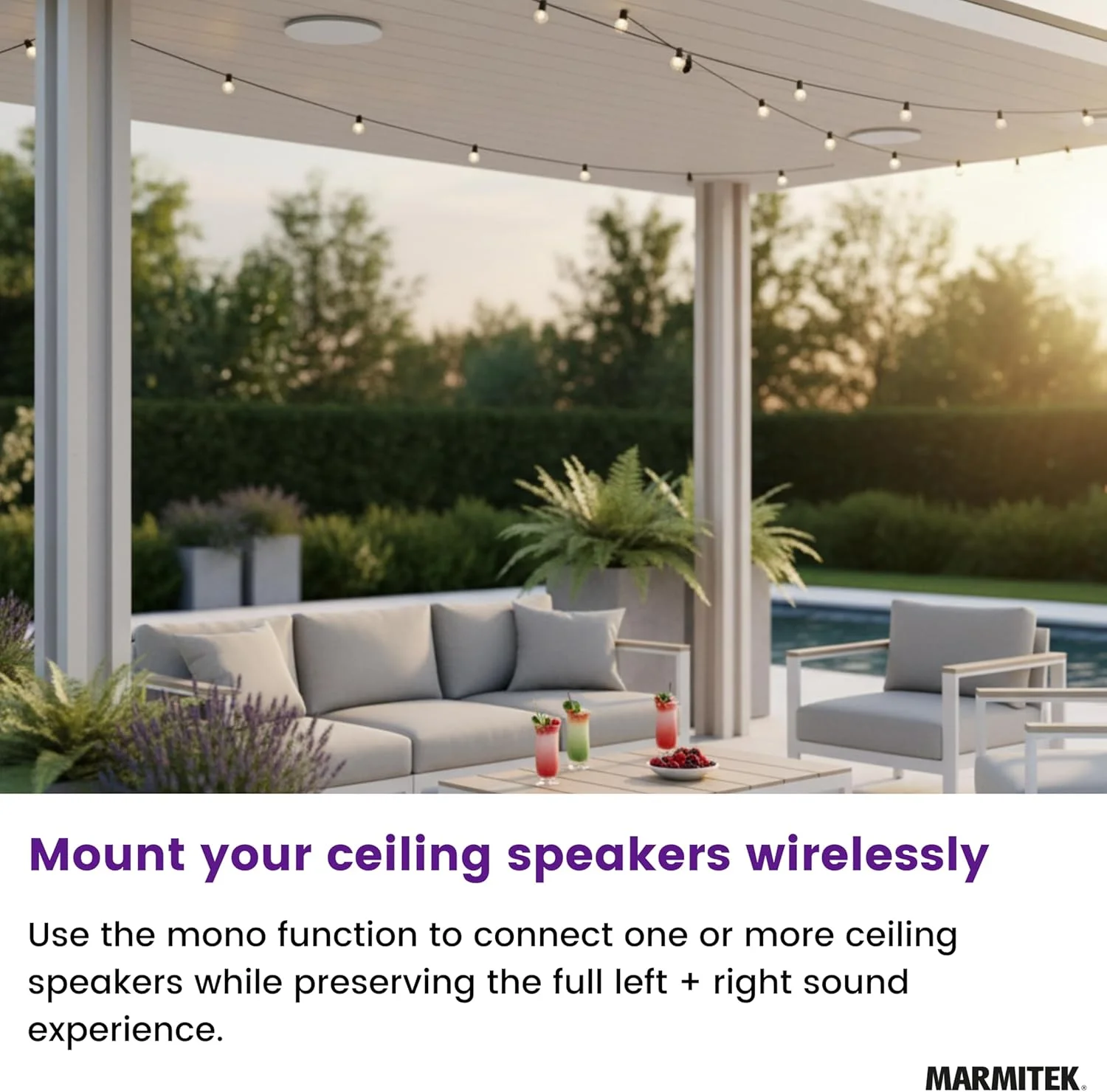فرستنده صوتی Marmitek برای بلندگوها - Marmitek Speaker Anywhere 750 - فرستنده صوتی بی سیم - اتصال بلندگوی بی سیم - اتصال دو بلندگوی HiFi - 1 فرستنده / 2 گیرنده (50 وات)