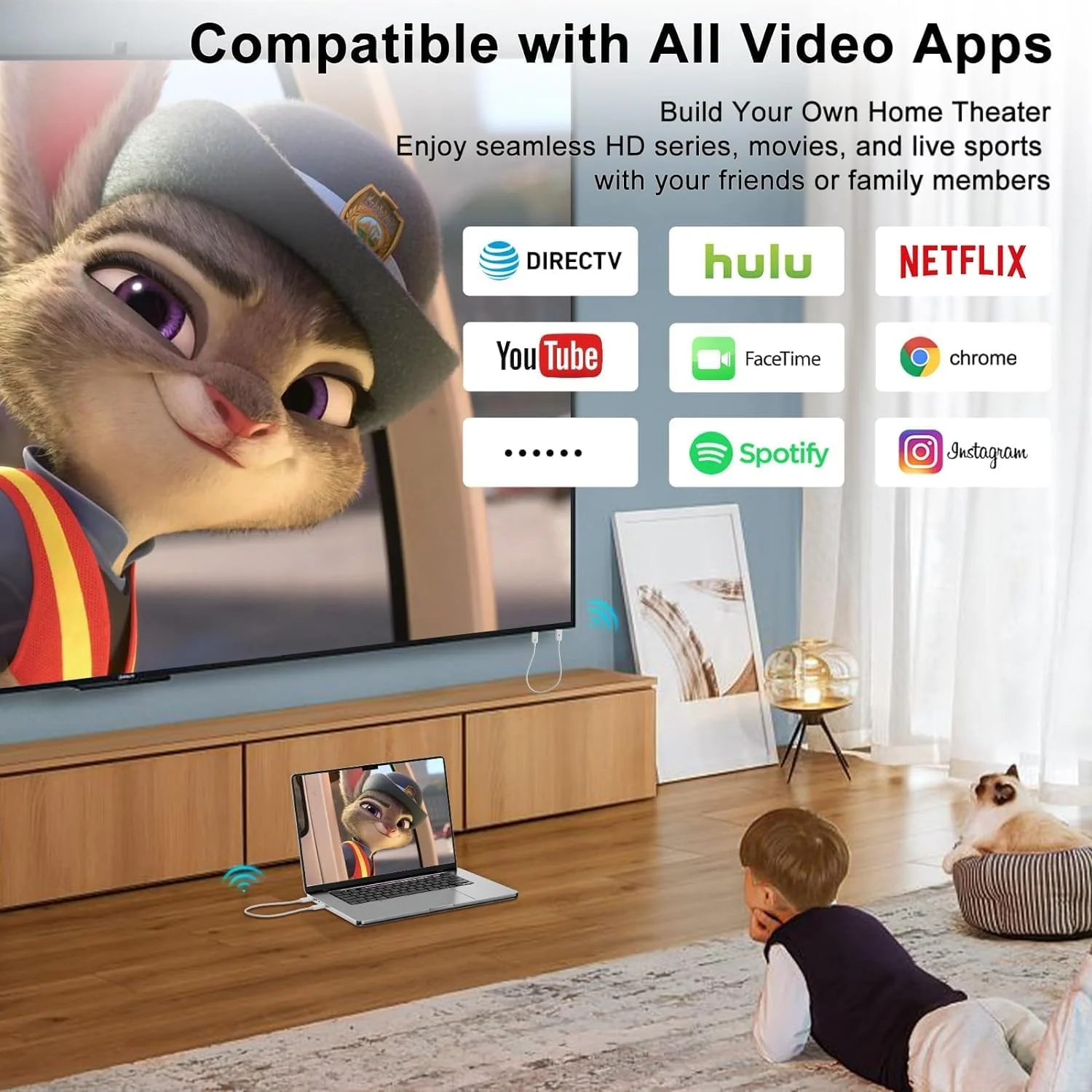 فرستنده و گیرنده HDMI بی سیم MICROWARE، کیت کابل توسعه دهنده HDMI قابل حمل، آداپتور نمایشگر فرستنده HDMI 50 متری با پشتیبانی از 2.4/5 گیگاهرتز برای پخش ویدئو/صوتی از لپ تاپ/رایانه شخصی به تلویزیون/پروژکتور/مانیتور فرستنده و گیرنده HDMI بی سیم MICROWARE، کیت کابل توسعه دهنده HDMI قابل حمل، آداپتور نمایشگر فرستنده HDMI 50 متری با پشتیبانی از 2.4/5 گیگاهرتز برای پخش ویدئو/صوتی از لپ تاپ/رایانه شخصی به تلویزیون/پروژکتور/مانیتور