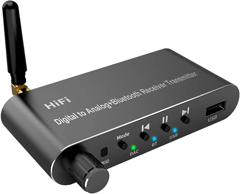 فرستنده گیرنده بلوتوثی LZFuiop 5.1، AUX 3.5 میلیمتری، اپتیکال، کواکسیال، فرستنده دیسک U، مبدل دیجیتال به آنالوگ DAC برای کامپیوتر/هدفون/استریو خانگی فرستنده گیرنده بلوتوثی LZFuiop 5.1، AUX 3.5 میلیمتری، اپتیکال، کواکسیال، فرستنده دیسک U، مبدل دیجیتال به آنالوگ DAC برای کامپیوتر/هدفون/استریو خانگی