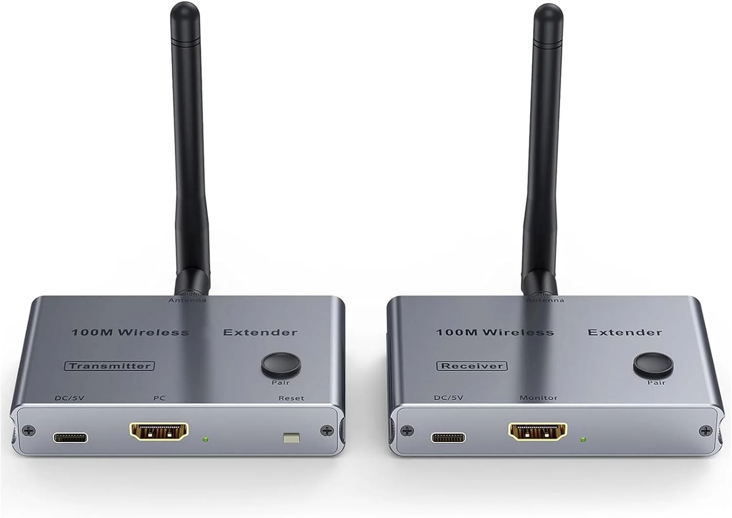 فرستنده و گیرنده صوتی و تصویری بیسیم، 4K/30Hz با تاخیر کم برای بلندگوی سینمای خانگی، 100 متر با رابط های HD1.4، سوراخ های پیچ دوربین، برای تلویزیون، پروژکتور، مانیتور فرستنده و گیرنده صوتی و تصویری بیسیم، 4K/30Hz با تاخیر کم برای بلندگوی سینمای خانگی، 100 متر با رابط های HD1.4، سوراخ های پیچ دوربین، برای تلویزیون، پروژکتور، مانیتور