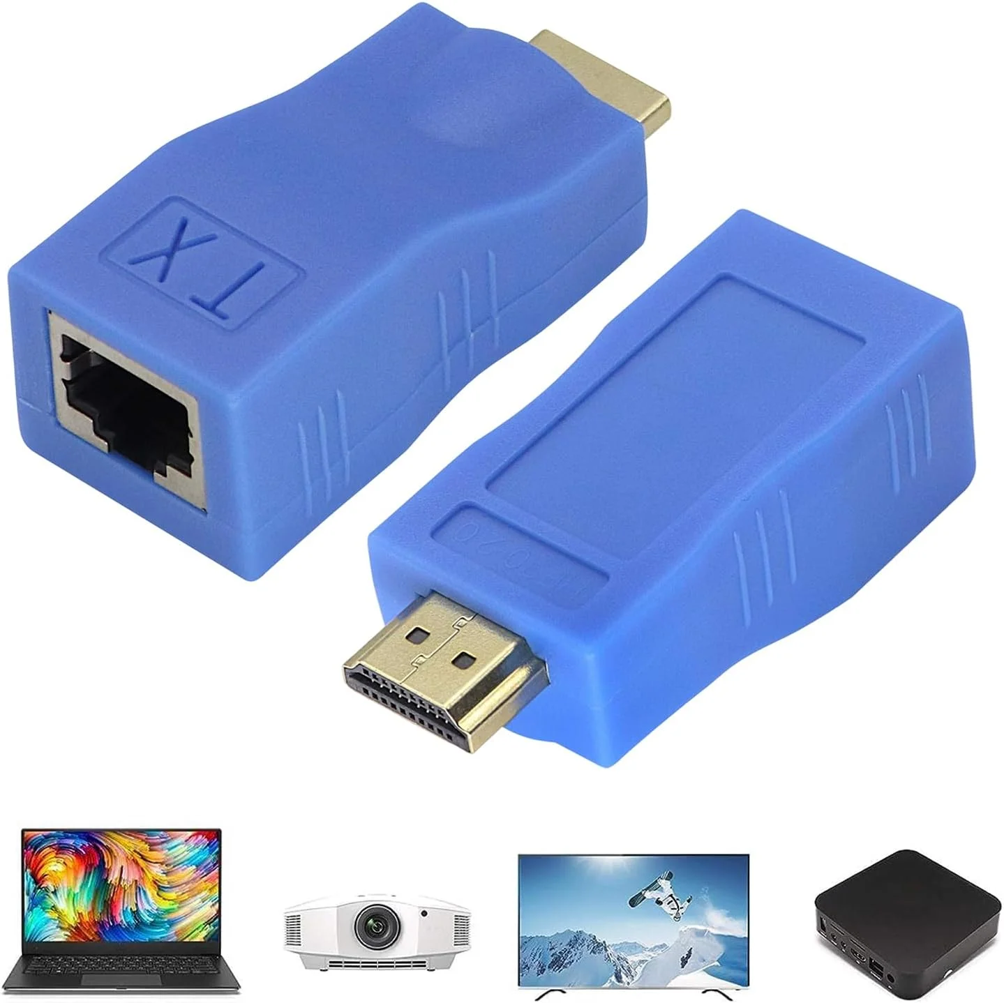 فرستنده HD - توسعه دهنده اتصال HDTV، گیرنده با برد 30 متر برای کامپیوتر شخصی، لپ تاپ، اتاق جلسات، معلم، جوانان، مردان، زنان فرستنده HD - توسعه دهنده اتصال HDTV، گیرنده با برد 30 متر برای کامپیوتر شخصی، لپ تاپ، اتاق جلسات، معلم، جوانان، مردان، زنان