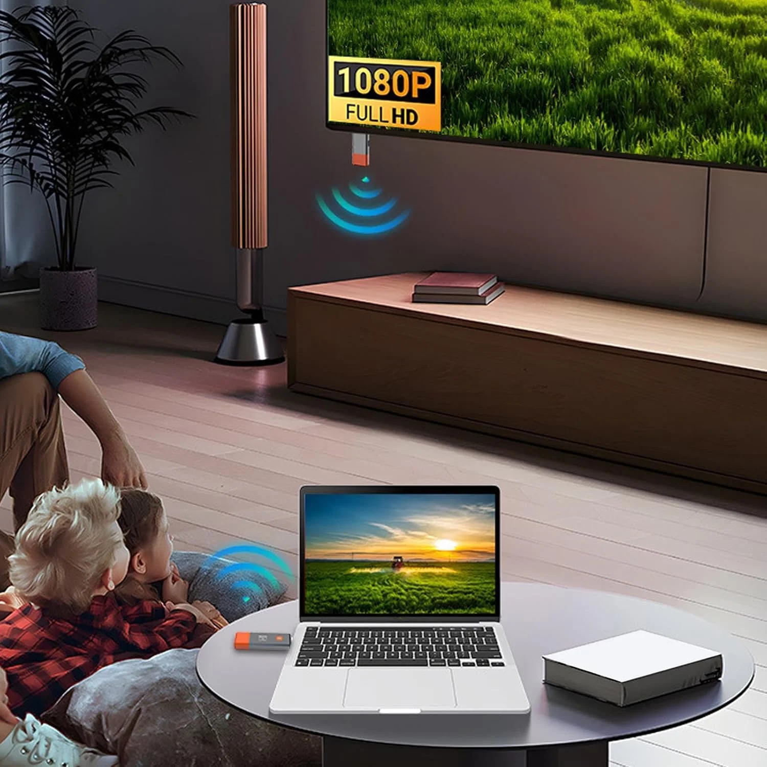 فرستنده و گیرنده HDMI بی سیم Goshyda، توسعه دهنده بی سیم 1080P HD با قابلیت اتصال آسان، کیت توسعه دهنده قابل حمل 5G برای لپ تاپ، تلویزیون و پروژکتور فرستنده و گیرنده HDMI بی سیم Goshyda، توسعه دهنده بی سیم 1080P HD با قابلیت اتصال آسان، کیت توسعه دهنده قابل حمل 5G برای لپ تاپ، تلویزیون و پروژکتور