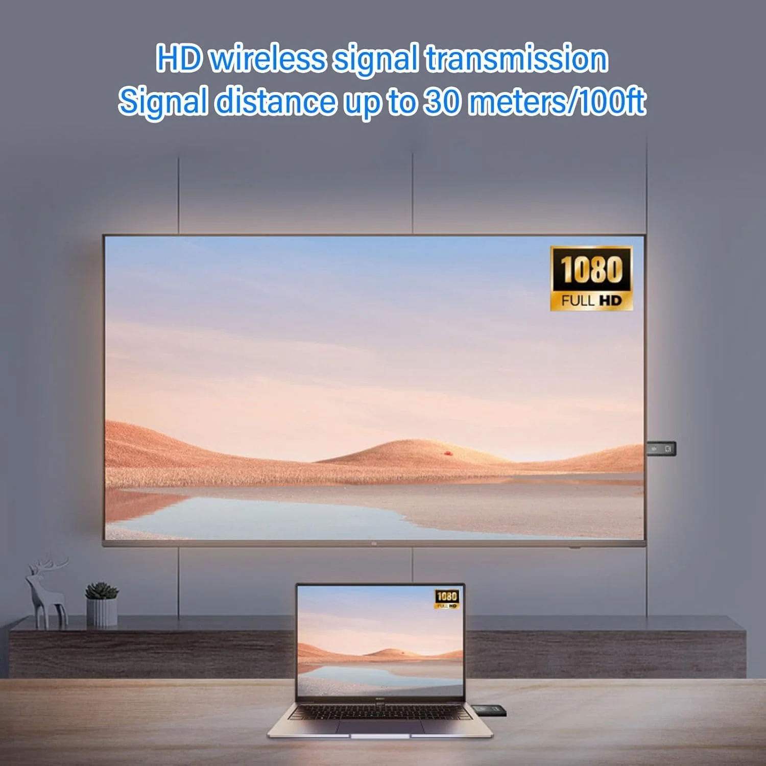 فرستنده و گیرنده بی سیم HDMI، کیت توسعه دهنده HDMI بی سیم 5G قابل حمل Plug and Play، برای پخش ویدئو و صدا به مانیتور از لپ تاپ، کامپیوتر و پروژکتور فرستنده و گیرنده بی سیم HDMI، کیت توسعه دهنده HDMI بی سیم 5G قابل حمل Plug and Play، برای پخش ویدئو و صدا به مانیتور از لپ تاپ، کامپیوتر و پروژکتور