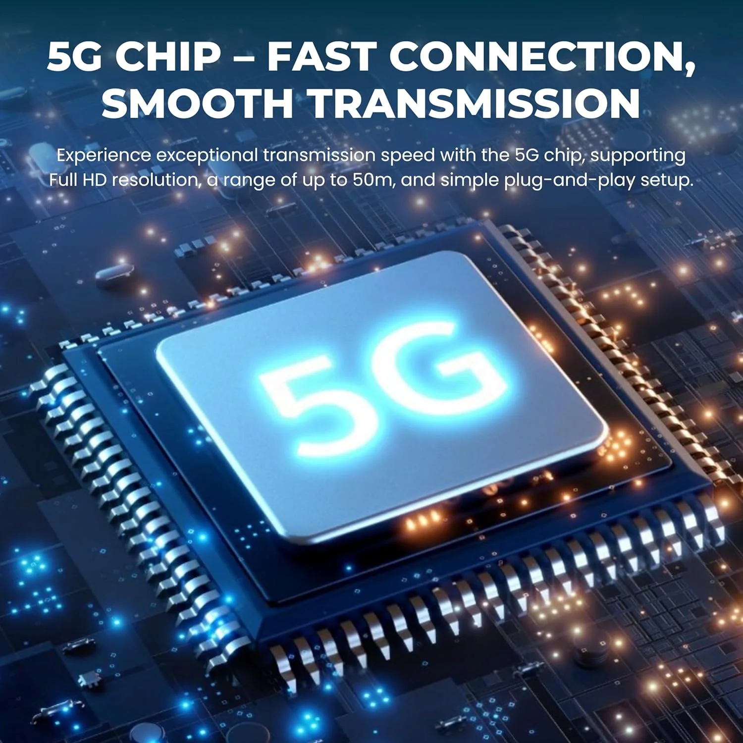 فرستنده و گیرنده HDMI بی سیم Echofy با برد 50 متر، رمزگشایی 4K و 1080P، اتصال آسان 2.4G/5G، قابل حمل، برای پخش ویدئو و صدا از لپ تاپ/تی وی باکس/ PS5/ Xbox به مانیتور فرستنده و گیرنده HDMI بی سیم Echofy با برد 50 متر، رمزگشایی 4K و 1080P، اتصال آسان 2.4G/5G، قابل حمل، برای پخش ویدئو و صدا از لپ تاپ/تی وی باکس/ PS5/ Xbox به مانیتور