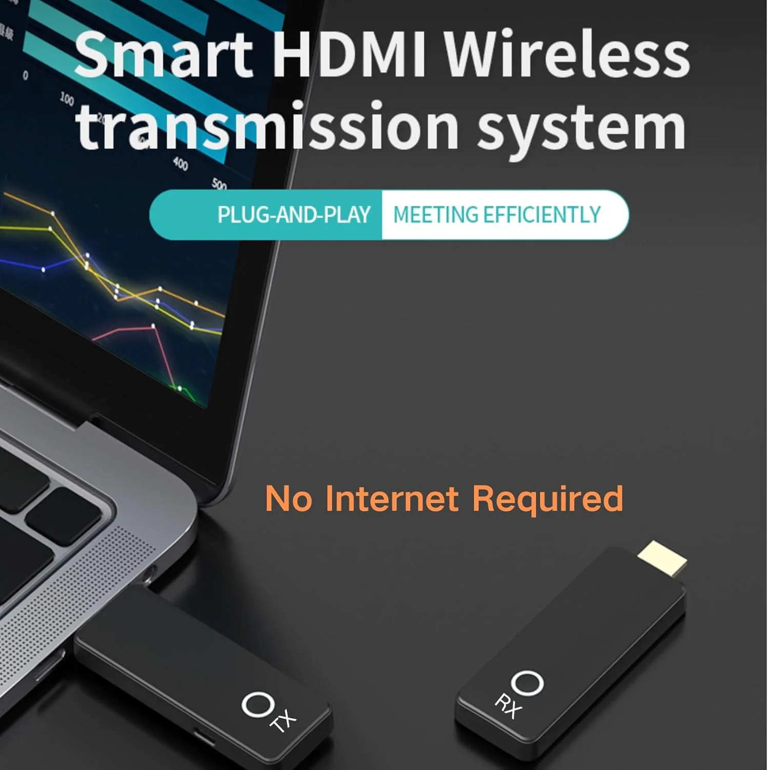 فرستنده و گیرنده HDMI بیسیم Eelexa: بدون نیاز به اینترنت، مناسب برای کامپیوتر/لپتاپ/دوربین/تلویزیون/پروژکتور/اداره/سینمای خانگی (V5) فرستنده و گیرنده HDMI بیسیم Eelexa: بدون نیاز به اینترنت، مناسب برای کامپیوتر/لپتاپ/دوربین/تلویزیون/پروژکتور/اداره/سینمای خانگی (V5)