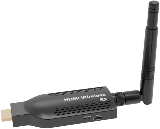 گیرنده HDMI بیسیم قابل حمل EXVIST، برد بلند 492t، پخش جریانی HD 1080P، اتصال آسان برای تلویزیون/پروژکتور - ایدهآل برای سینمای خانگی، ارائه اداری گیرنده HDMI بیسیم قابل حمل EXVIST، برد بلند 492t، پخش جریانی HD 1080P، اتصال آسان برای تلویزیون/پروژکتور - ایدهآل برای سینمای خانگی، ارائه اداری