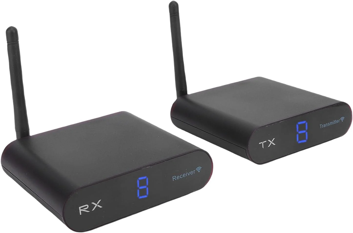 کیت فرستنده و گیرنده ویدیویی بی سیم Jiawu با سازگاری گسترده و 8 کانال در فرکانس 5.8 گیگاهرتز، برای AV پایدار (دوشاخه بریتانیایی) کیت فرستنده و گیرنده ویدیویی بی سیم Jiawu با سازگاری گسترده و 8 کانال در فرکانس 5.8 گیگاهرتز، برای AV پایدار (دوشاخه بریتانیایی)