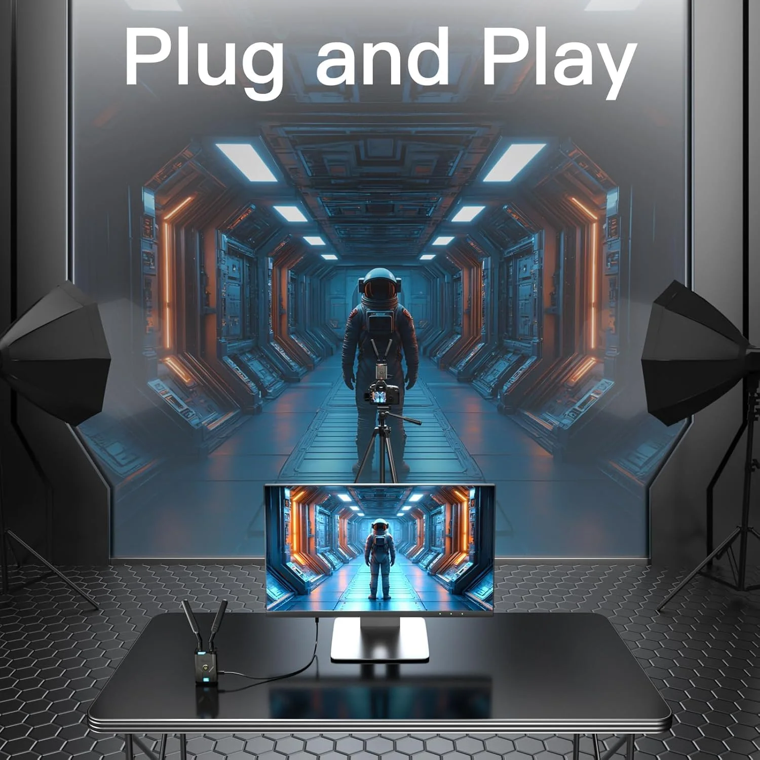 فرستنده و گیرنده HDMI بی سیم، 4K@30Hz، برد 150 متر، 4K Full HD | اتصال آسان برای دوربین/لپ تاپ/تلویزیون/پروژکتور (فوکوس) فرستنده و گیرنده HDMI بی سیم، 4K@30Hz، برد 150 متر، 4K Full HD | اتصال آسان برای دوربین/لپ تاپ/تلویزیون/پروژکتور (فوکوس)