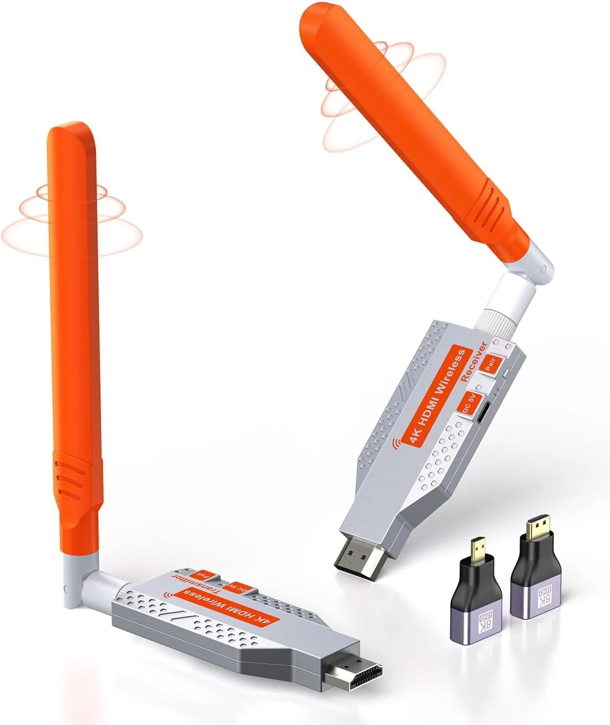 فرستنده و گیرنده بیسیم HDMI 4K کولپای، خروجی 2160P با قابلیت رمزگشایی 4K، برد 150 متری، توسعهدهنده 5.8G با تاخیر کم، فلزی نقرهای برای کامپیوتر/لپتاپ/پروژکتور/تلویزیون/دوربین فرستنده و گیرنده بیسیم HDMI 4K کولپای، خروجی 2160P با قابلیت رمزگشایی 4K، برد 150 متری، توسعهدهنده 5.8G با تاخیر کم، فلزی نقرهای برای کامپیوتر/لپتاپ/پروژکتور/تلویزیون/دوربین