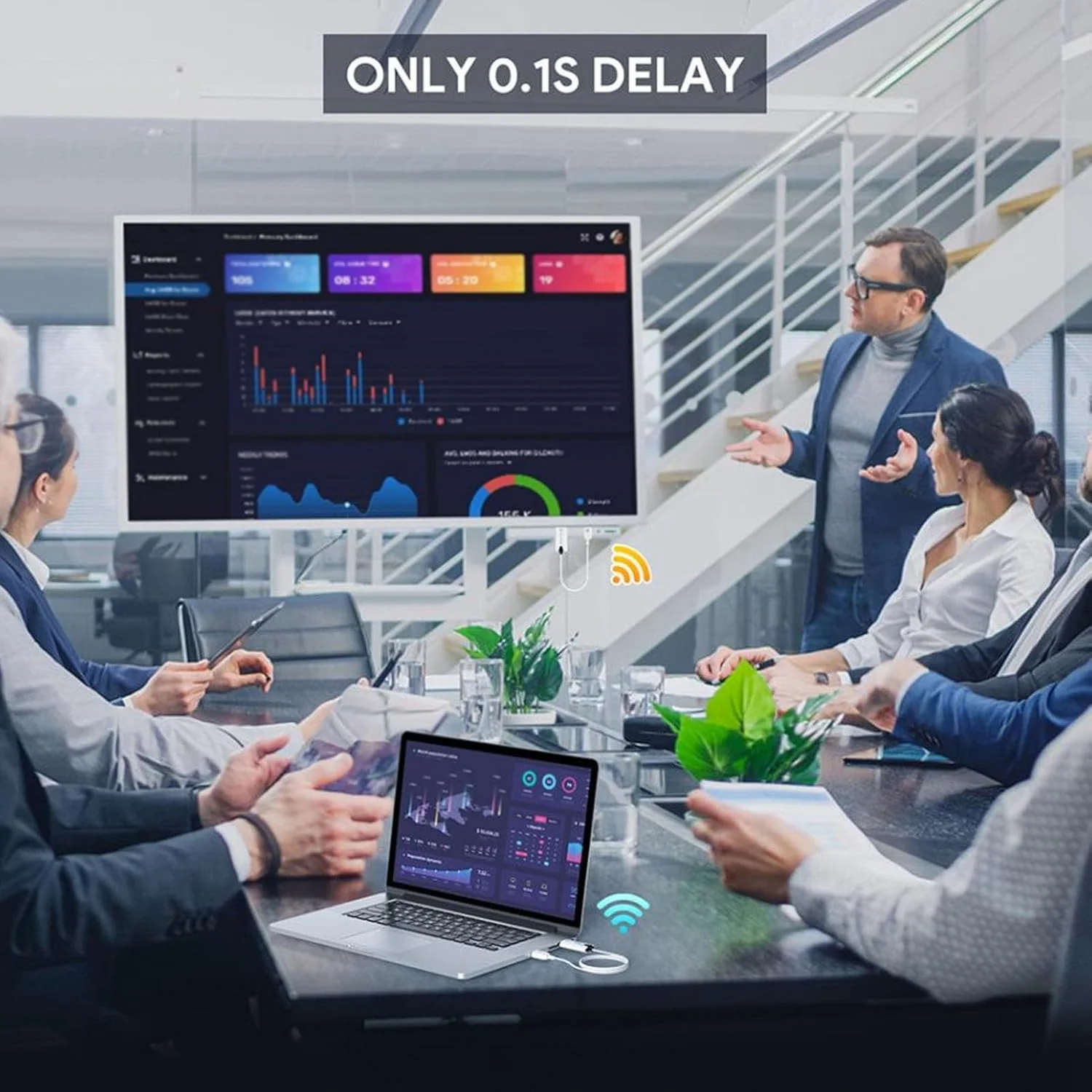 فرستنده و گیرنده رابط، توسعه دهنده USB 1080P با فرکانس 2.4GHz و 5GHz برای لپ تاپ، کامپیوتر و پروژکتور فرستنده و گیرنده رابط، توسعه دهنده USB 1080P با فرکانس 2.4GHz و 5GHz برای لپ تاپ، کامپیوتر و پروژکتور