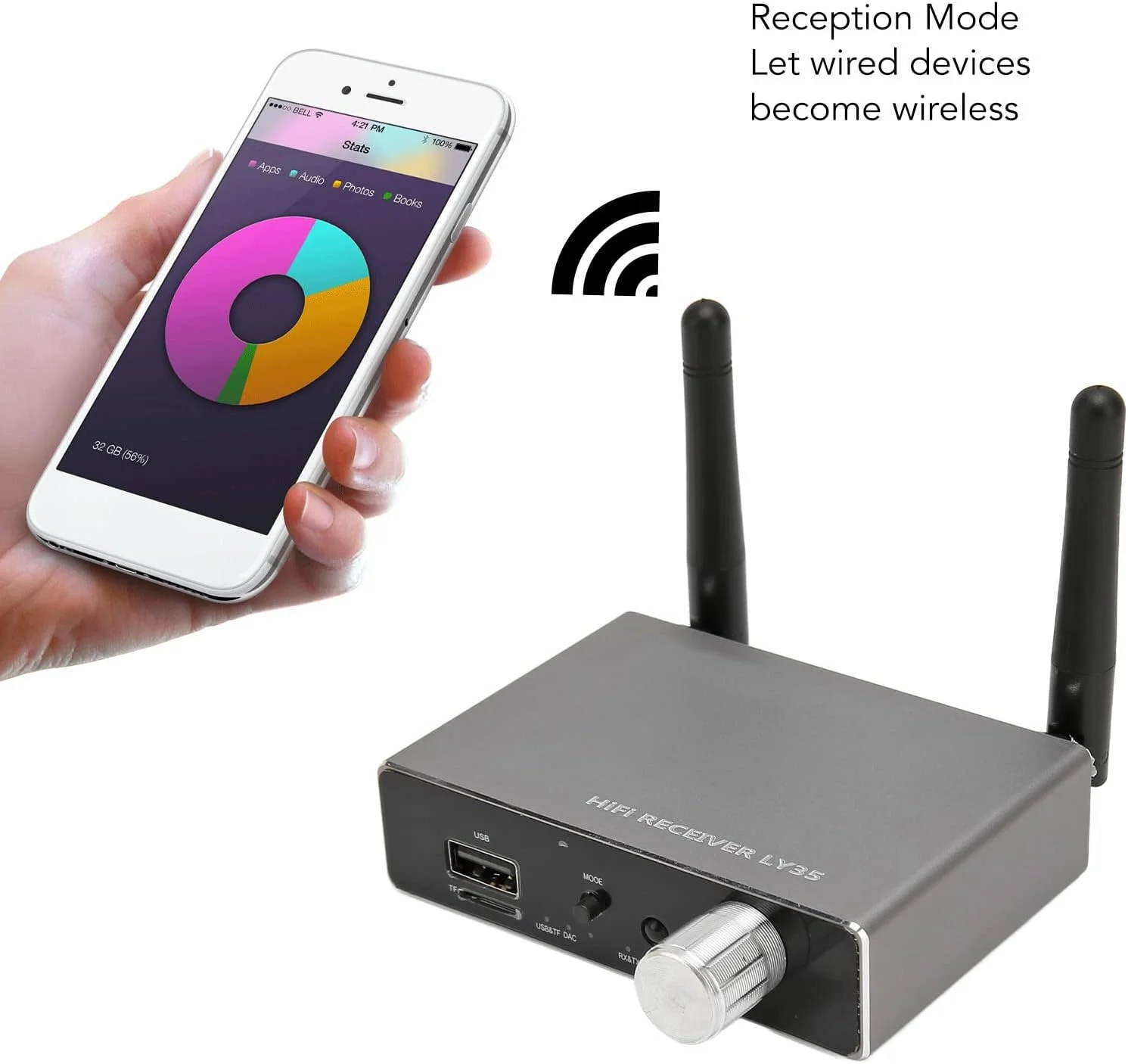 فرستنده گیرنده بلوتوث برای تلویزیون، گیرنده بلوتوث V5.3 سیستم استریو خانگی برای Toslink کواکسیال بلوتوث بی سیم مبدل دیجیتال به آنالوگ صدا فرستنده گیرنده بلوتوث برای تلویزیون، گیرنده بلوتوث V5.3 سیستم استریو خانگی برای Toslink کواکسیال بلوتوث بی سیم مبدل دیجیتال به آنالوگ صدا