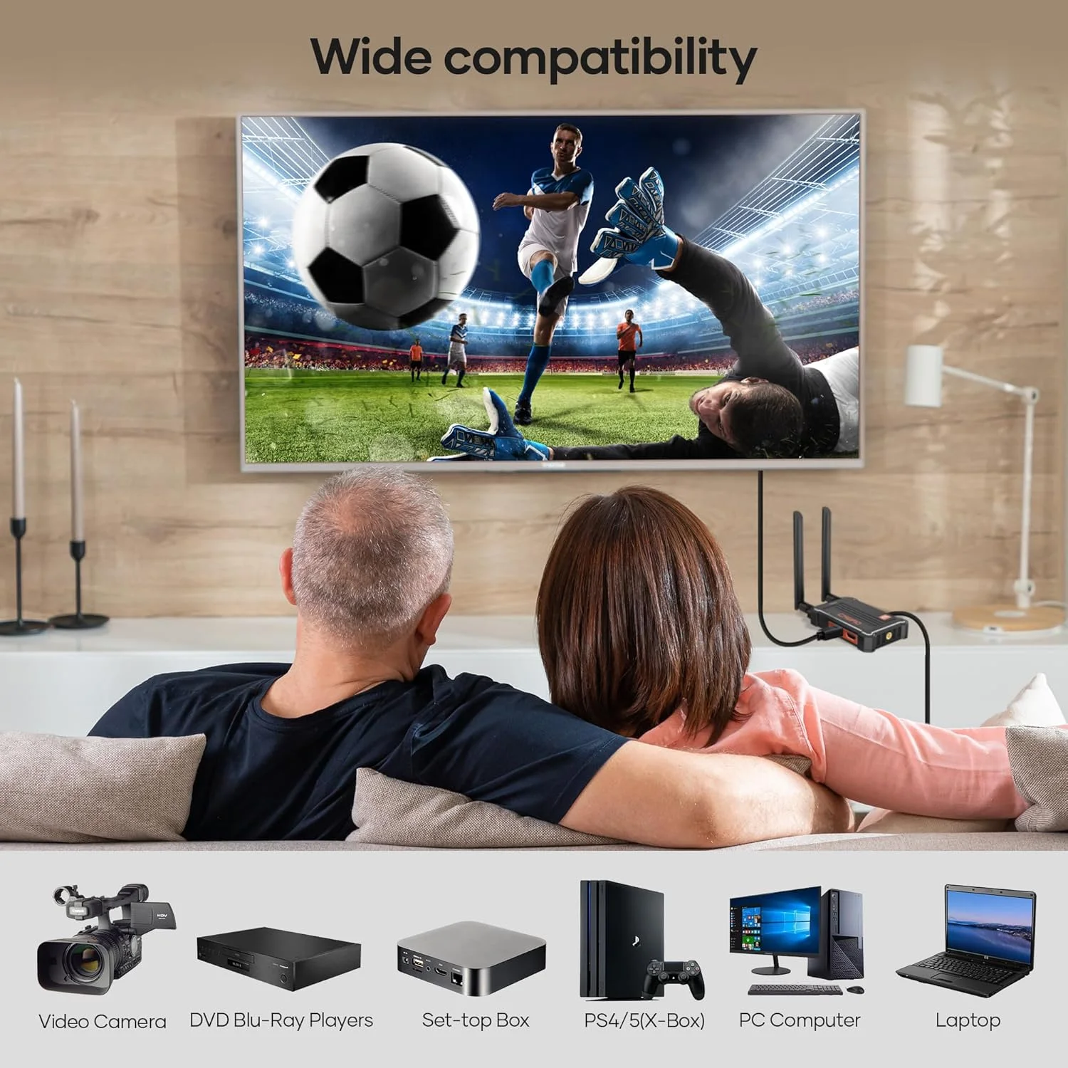 فرستنده و گیرنده HDMI بی سیم ChwFio 4K، فرستنده ویدیویی بی سیم HDMI با خروجی دوگانه برای پخش زنده ویدیو/صوت/فایل با خروجی حلقه ای از رایانه شخصی/لپ تاپ/ستاپ باکس/DSLR به مانیتور/پروژکتور/تلویزیون 4K فرستنده و گیرنده HDMI بی سیم ChwFio 4K، فرستنده ویدیویی بی سیم HDMI با خروجی دوگانه برای پخش زنده ویدیو/صوت/فایل با خروجی حلقه ای از رایانه شخصی/لپ تاپ/ستاپ باکس/DSLR به مانیتور/پروژکتور/تلویزیون 4K