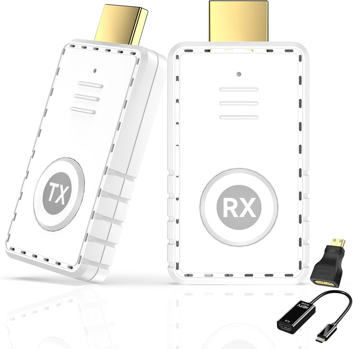 کیت فرستنده و گیرنده HDMI بیسیم AYY 5G، رمزگشایی 4K، برد 50 متر - توسعه دهنده HDMI برای لپ تاپ/کامپیوتر/جعبه تلویزیون/پروژکتور/دوربین - سفید کیت فرستنده و گیرنده HDMI بیسیم AYY 5G، رمزگشایی 4K، برد 50 متر - توسعه دهنده HDMI برای لپ تاپ/کامپیوتر/جعبه تلویزیون/پروژکتور/دوربین - سفید