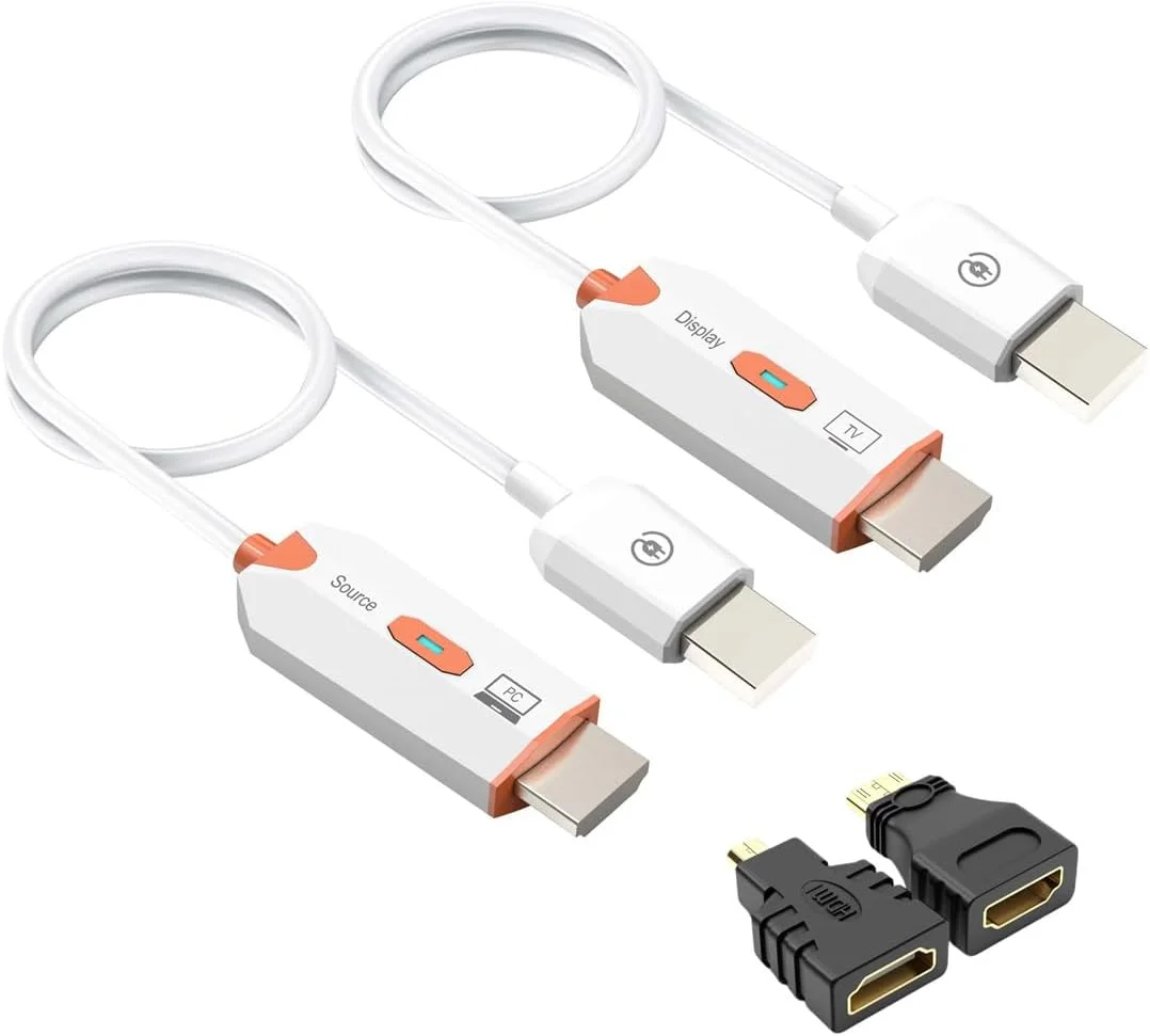 فرستنده و گیرنده بیسیم HDMI انسیام، توسعهدهنده HDMI بیسیم با برد طولانی 50 متر، اتصال آسان و پخش ویدئو و صدا برای لپتاپ، پروژکتور کامپیوتر، تلویزیون با خروجی رمزگشایی 4K و 1080 فرستنده و گیرنده بیسیم HDMI انسیام، توسعهدهنده HDMI بیسیم با برد طولانی 50 متر، اتصال آسان و پخش ویدئو و صدا برای لپتاپ، پروژکتور کامپیوتر، تلویزیون با خروجی رمزگشایی 4K و 1080