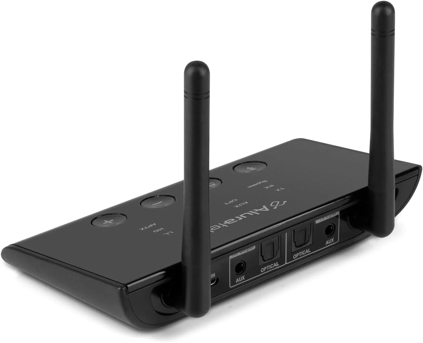 فرستنده و گیرنده صوتی بلوتوثی اپتیکال آلوراتک، آنتن دوتایی، پشتیبانی از استریم دوگانه، همگامسازی عالی، برد تا 30 متر فرستنده و گیرنده صوتی بلوتوثی اپتیکال آلوراتک، آنتن دوتایی، پشتیبانی از استریم دوگانه، همگامسازی عالی، برد تا 30 متر