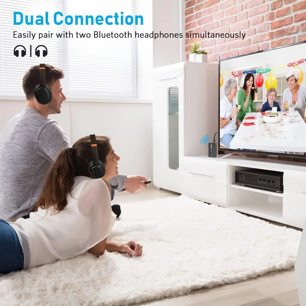 فرستنده گیرنده بلوتوث 5.0 مدل Miilink 1Mii برای تلویزیون به هدفون های بی سیم، اتصال دوگانه AptX با تأخیر کم با صدای HD، آداپتور گیرنده صوتی بلوتوث Aux برای استریو خانگی هواپیما، Plug & Play فرستنده گیرنده بلوتوث 5.0 مدل Miilink 1Mii برای تلویزیون به هدفون های بی سیم، اتصال دوگانه AptX با تأخیر کم با صدای HD، آداپتور گیرنده صوتی بلوتوث Aux برای استریو خانگی هواپیما، Plug & Play