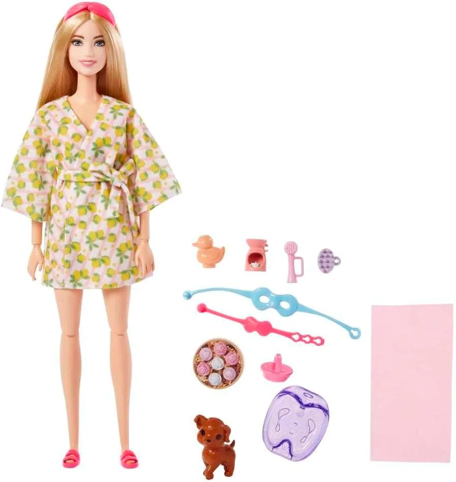 عروسک باربی با توله سگ، اسباب بازی کودکان، روز اسپا و مراقبت از خود عروسک باربی با توله سگ، اسباب بازی کودکان، روز اسپا و مراقبت از خود