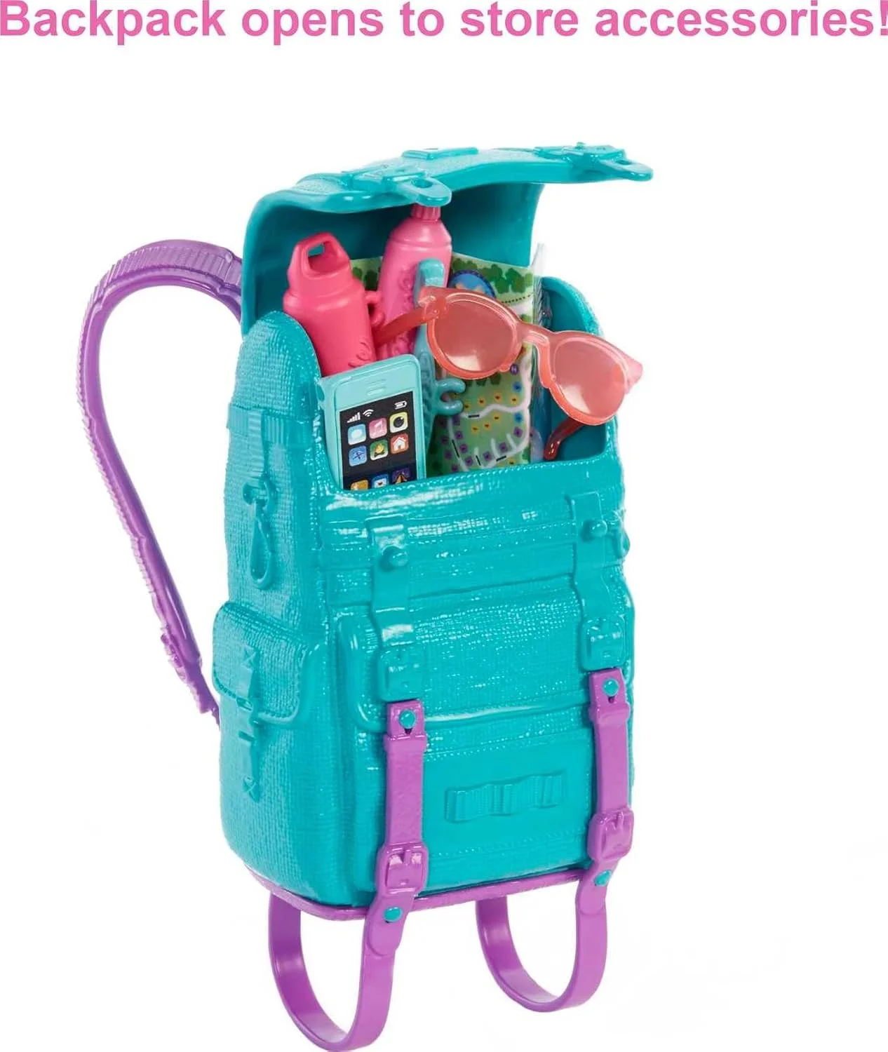 عروسک باربی و لوازم جانبی، عروسک کمپینگ "مالیبو" و 10+ قطعه عروسک باربی و لوازم جانبی، عروسک کمپینگ "مالیبو" و 10+ قطعه