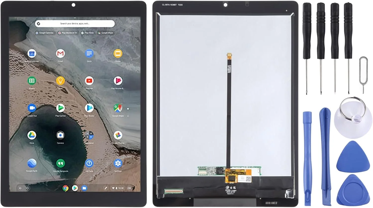 صفحه نمایش LCD جایگزین گوشی موبایل به همراه تاچ و فریم کامل برای تبلت ایسوس Chromebook مدل CT100 CT100P CT100PA