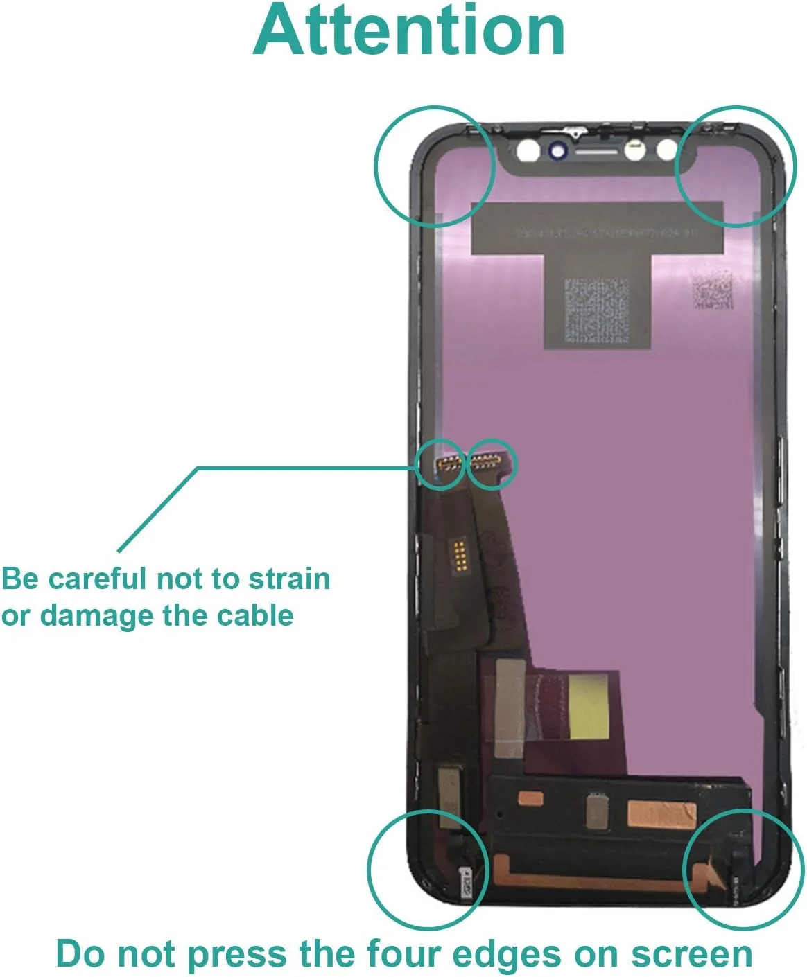 تاچ اسکرین جایگزین YOXINTA برای آیفون Xr به همراه ابزار تعمیر و نوار چسب، سازگار با مدل های A1984, A2105, A2106, A2108