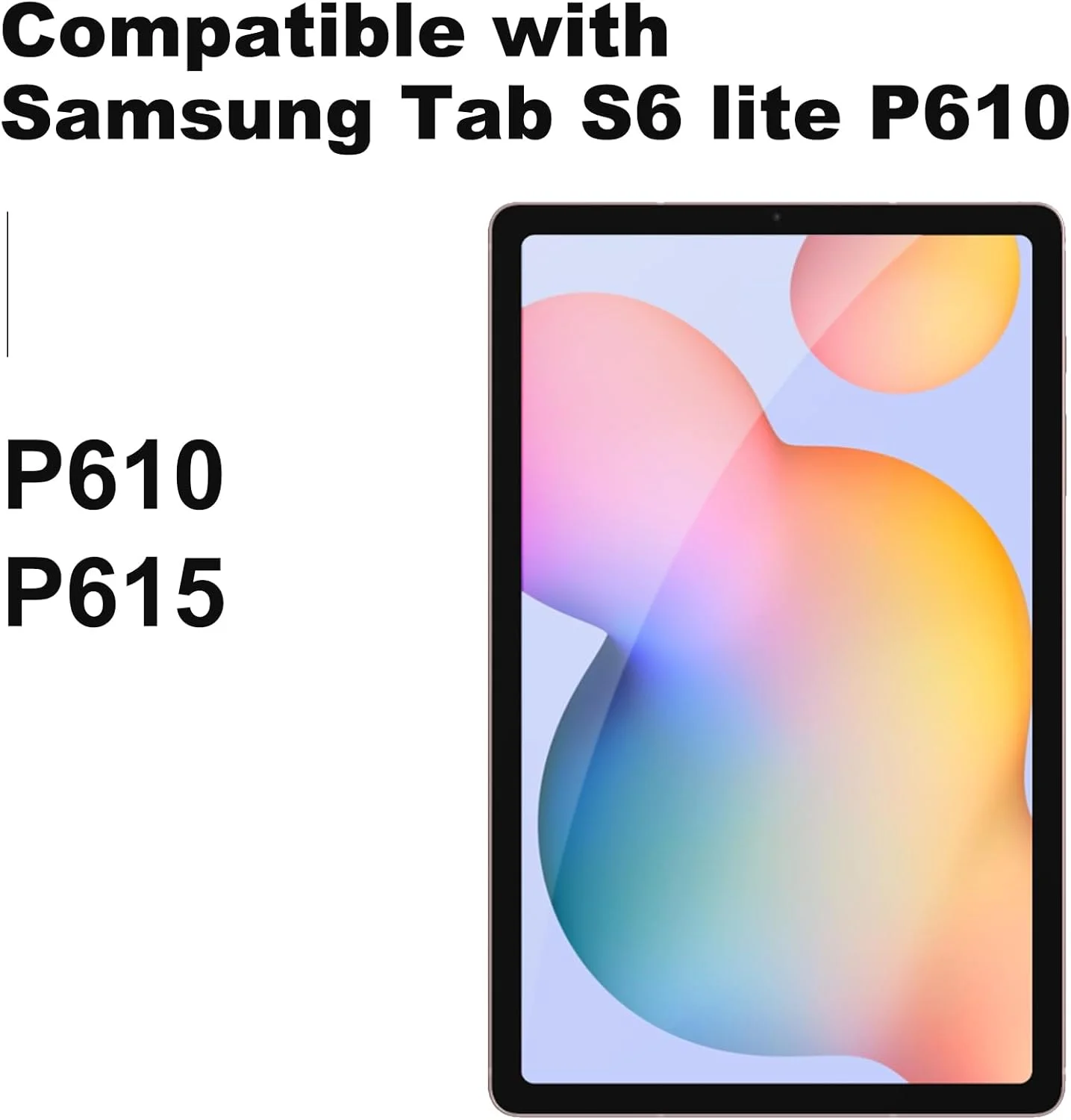 تعویض ال سی دی صفحه لمسی NB+ برای تبلت سامسونگ گلکسی تب S6 لایت P610 P615 10.4 اینچ 2020، واحد نمایشگر ال سی دی، دیجیتایزر، پنل شیشه ای جلویی مشکی همراه با ابزار