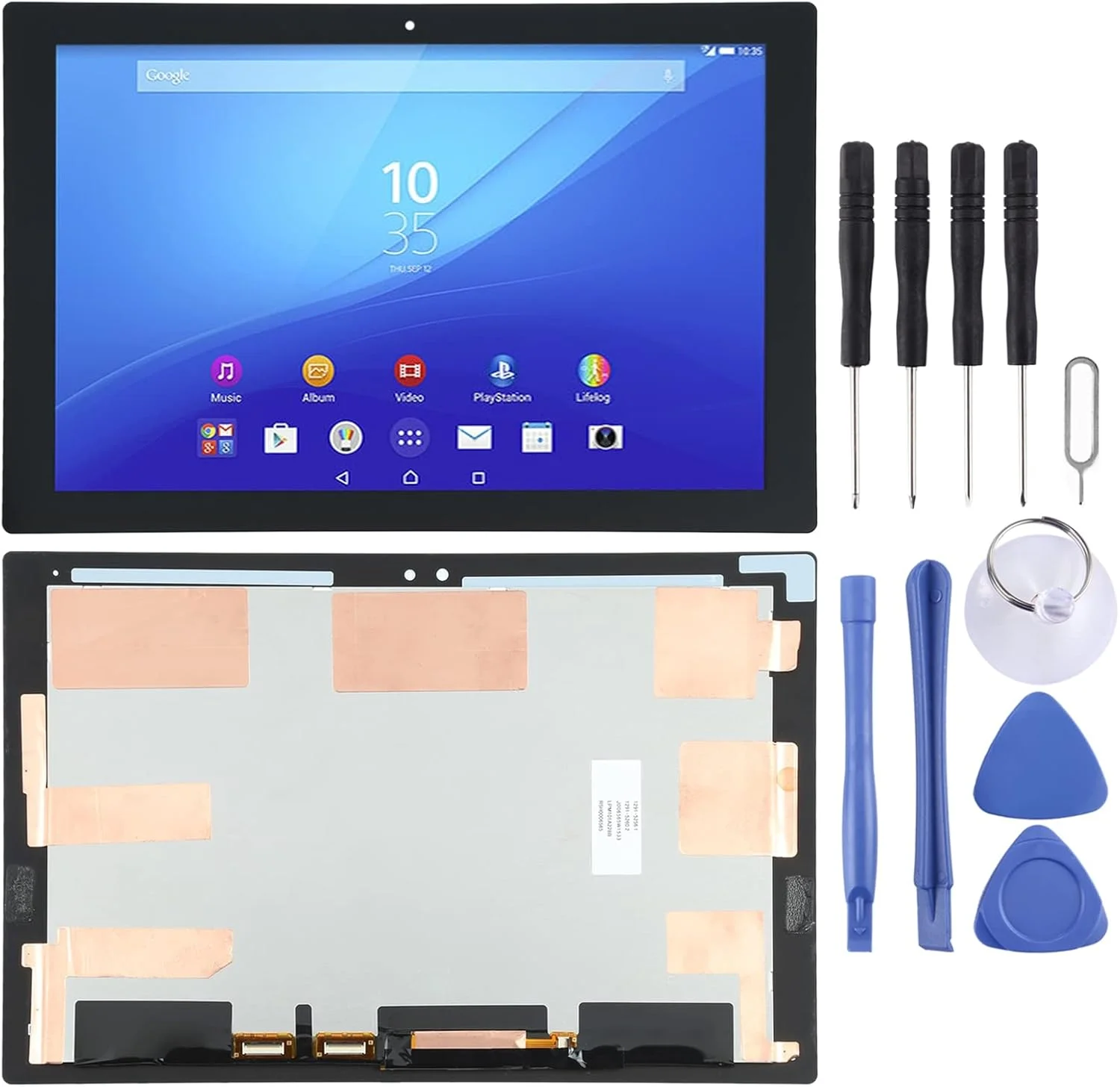 صفحه نمایش ال سی دی و دیجیتایزر کامل جایگزین قطعات تلفن همراه برای تبلت سونی اکسپریا Z4 / SGP771