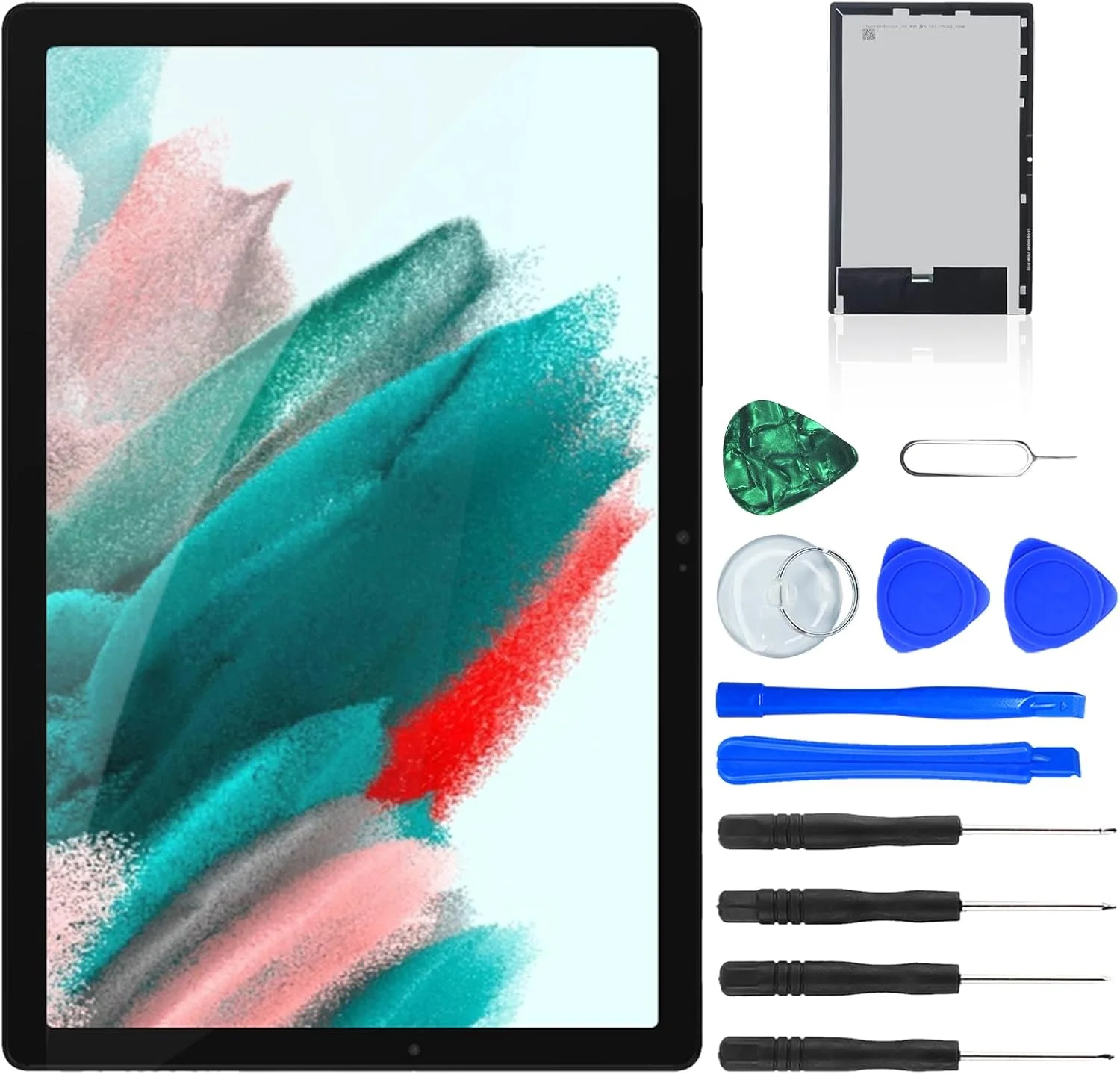 تعویض ال سی دی صفحه لمسی NB+ برای تبلت سامسونگ گلکسی تب A8 10.5 اینچ X200 X205 2021، واحد نمایشگر، دیجیتایزر، پنل شیشه ای جلویی مشکی همراه با ابزار