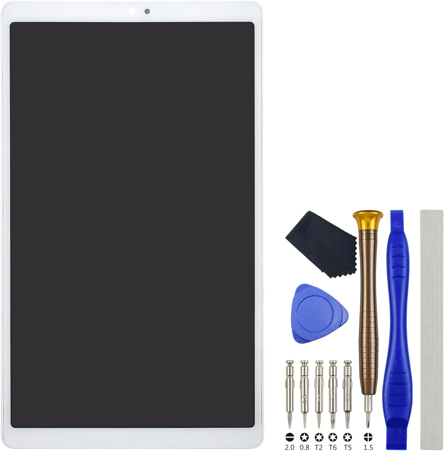 مجموعه صفحه نمایش دیجیتایزر با فریم جایگزین برای تبلت سامسونگ گلکسی تب A7 لایت SM-T220 سفید