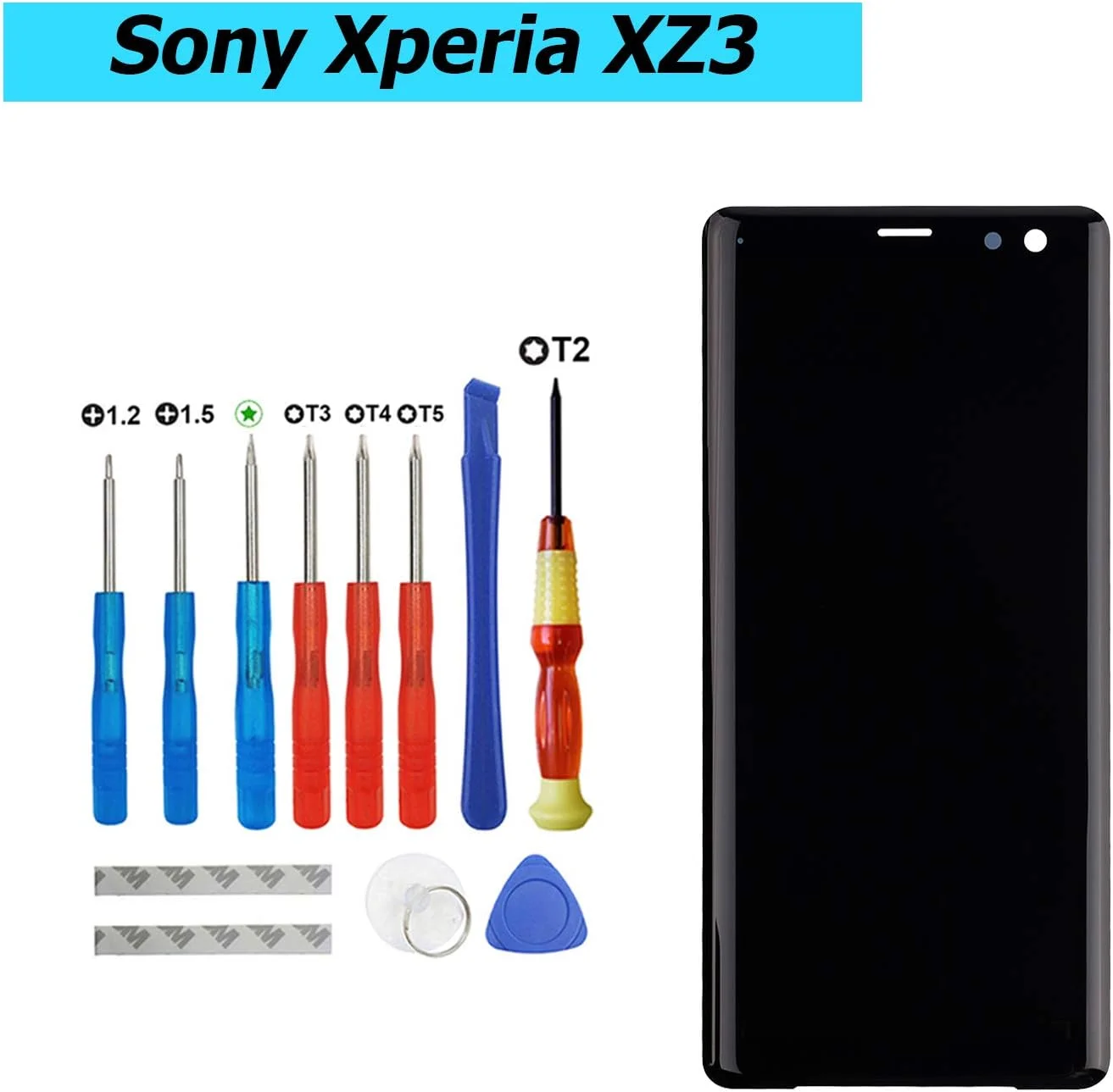 صفحه نمایش OLED جایگزین Vvsialeek سازگار با گوشی سونی اکسپریا XZ3 مدل H9436 H8416 H9493 سایز 6.0 اینچ، مجموعه صفحه لمسی LCD به همراه ابزار