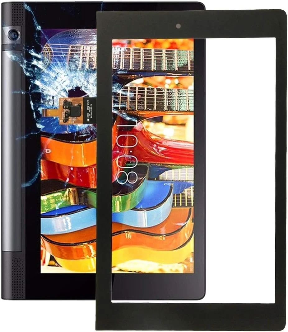 قطعات جایگزین XUEMEI، شیشه پنل لمسی دیجیتایزر سنسور قاب پنل لمسی جلویی برای تبلت لنوو YOGA 3 8.0 WiFi YT3-850F (مشکی) (رنگ: مشکی)