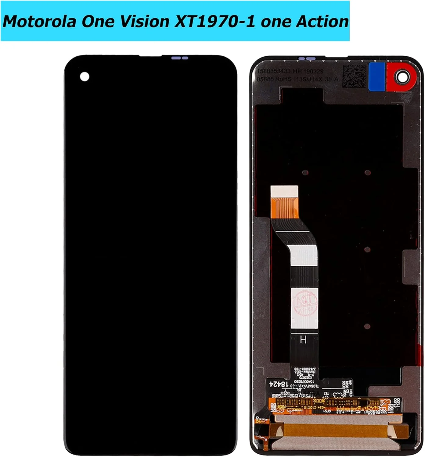 صفحه نمایش LCD سازگار با Moto One Vision XT1970-1 و One Action 6.3 اینچ به همراه ابزار تعویض