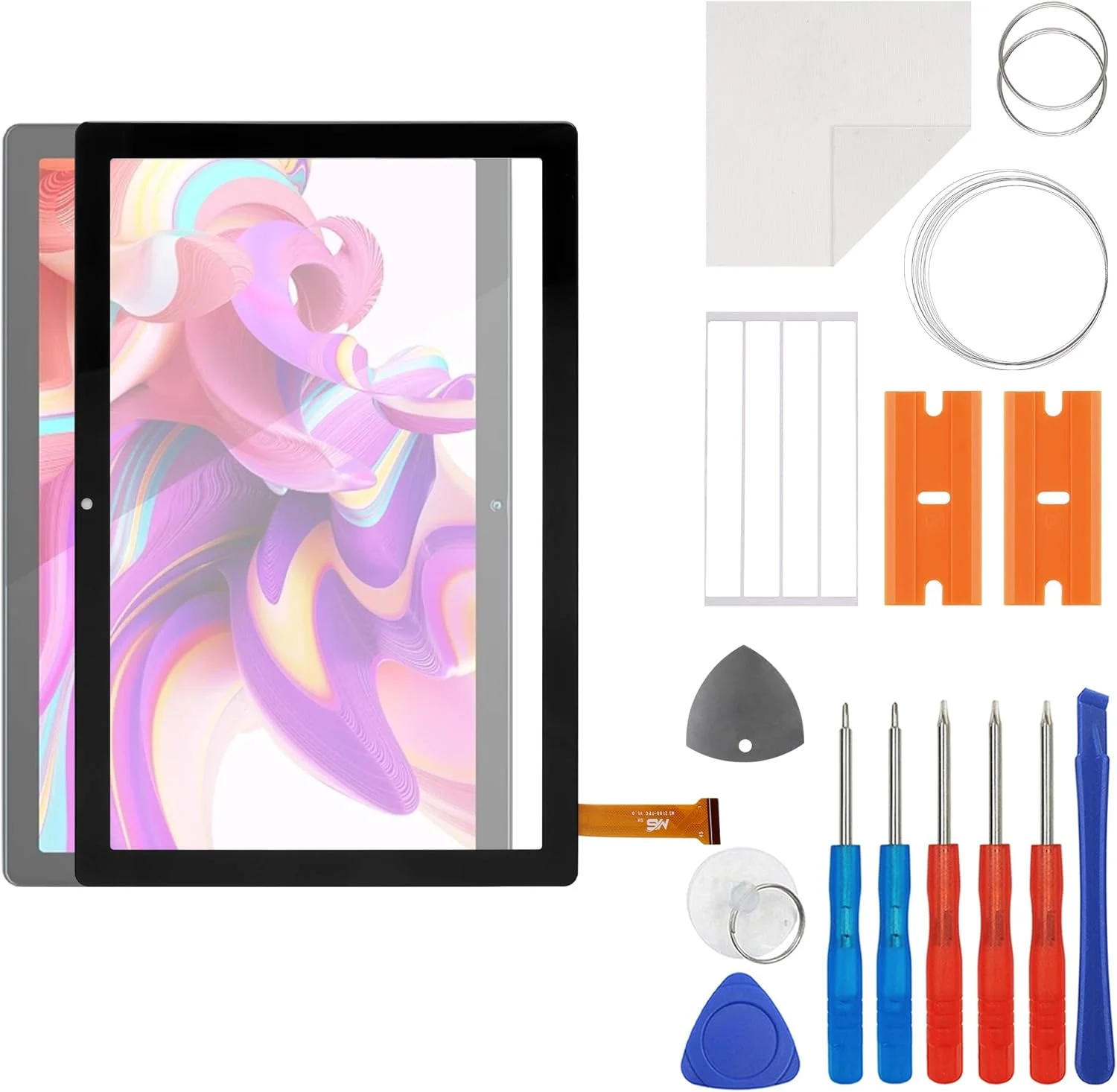 تعویض صفحه نمایش تبلت Moderness MB1001 با صفحه 10.1 اینچی، شامل چسب ضد آب (بدون دیجیتایزر و LCD)