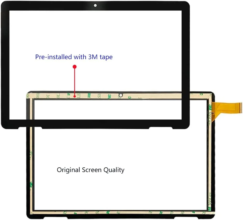 تعویض صفحه نمایش تبلت 10.1 اینچی Onn مدل 2APUQW1027 مدل 100011886، شیشه جلویی لمسی