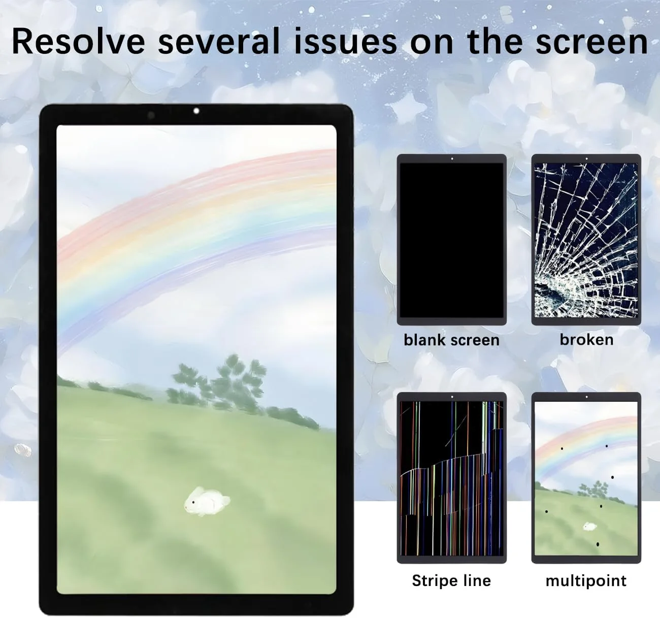 صفحه نمایش تبلت لنوو تب M9 نه اینچی مدل TB310FU به همراه کیت تعویض