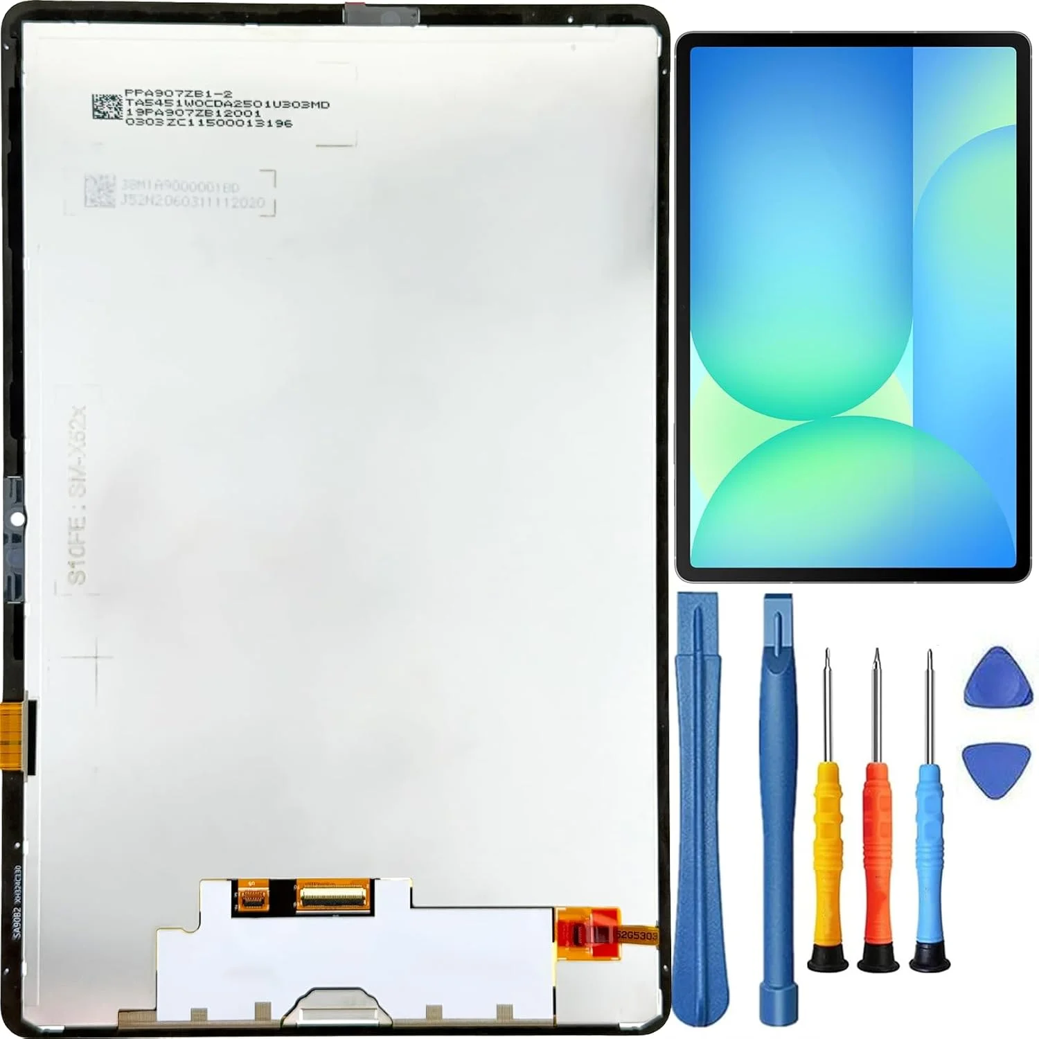 تعویض صفحه نمایش تبلت سامسونگ S10 FE مناسب برای تبلت سامسونگ گلکسی تب S10 FE مدل SM-X520U SM-X520W SM-X520B SM-X526B X526W X526U، صفحه لمسی ال سی دی