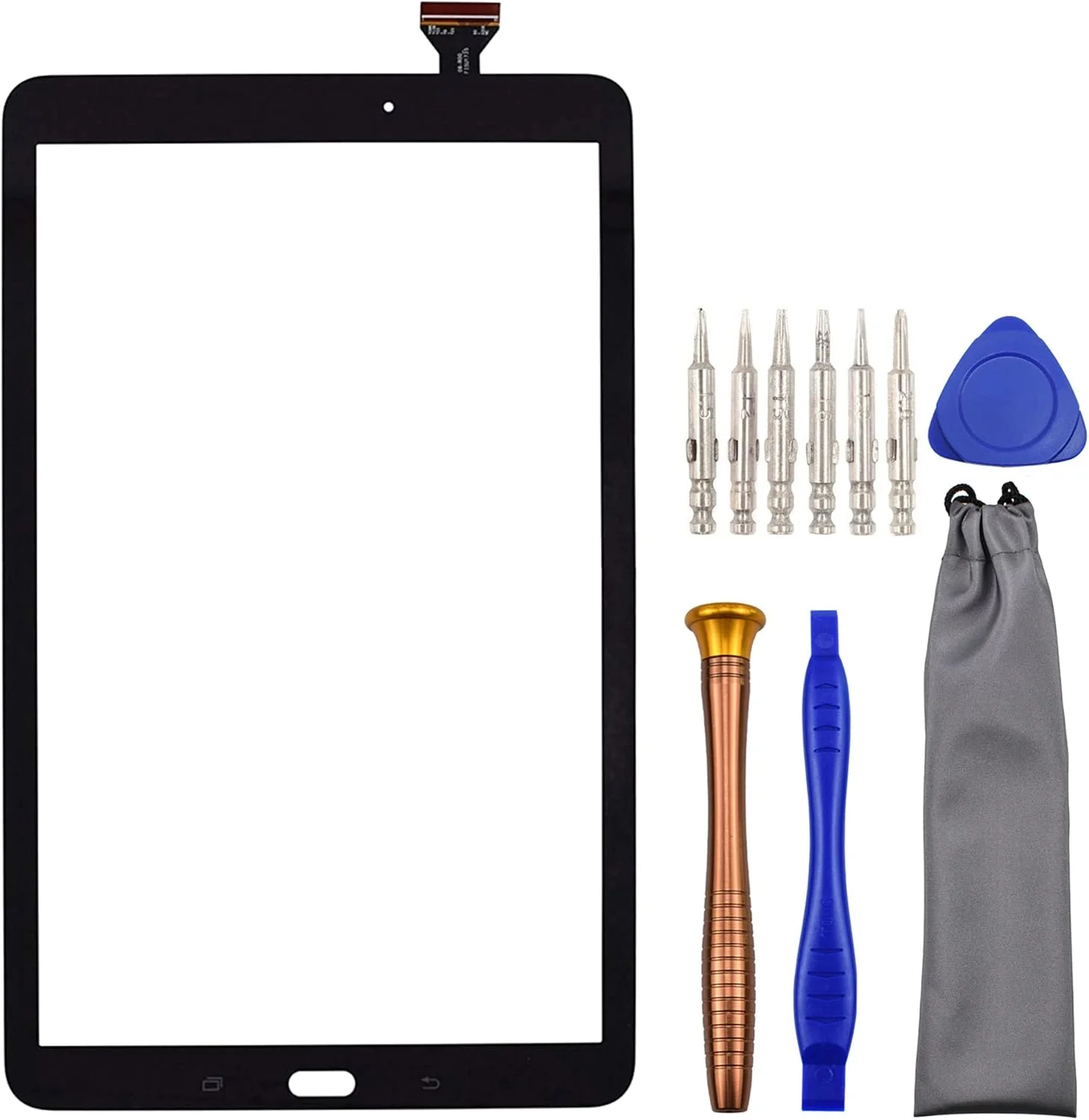 صفحه لمسی تبلت جایگزین Sunways برای Samsung Galaxy Tab E 9.6 SM-T560 SM-T561 به همراه کیت ابزار مشکی 9.6 اینچ